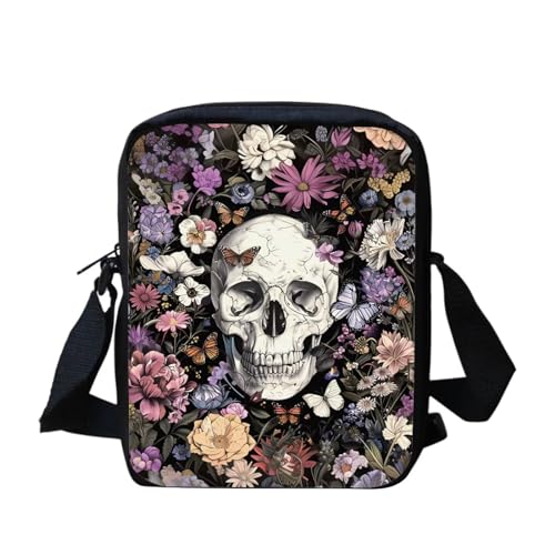 Skull Pink Flower