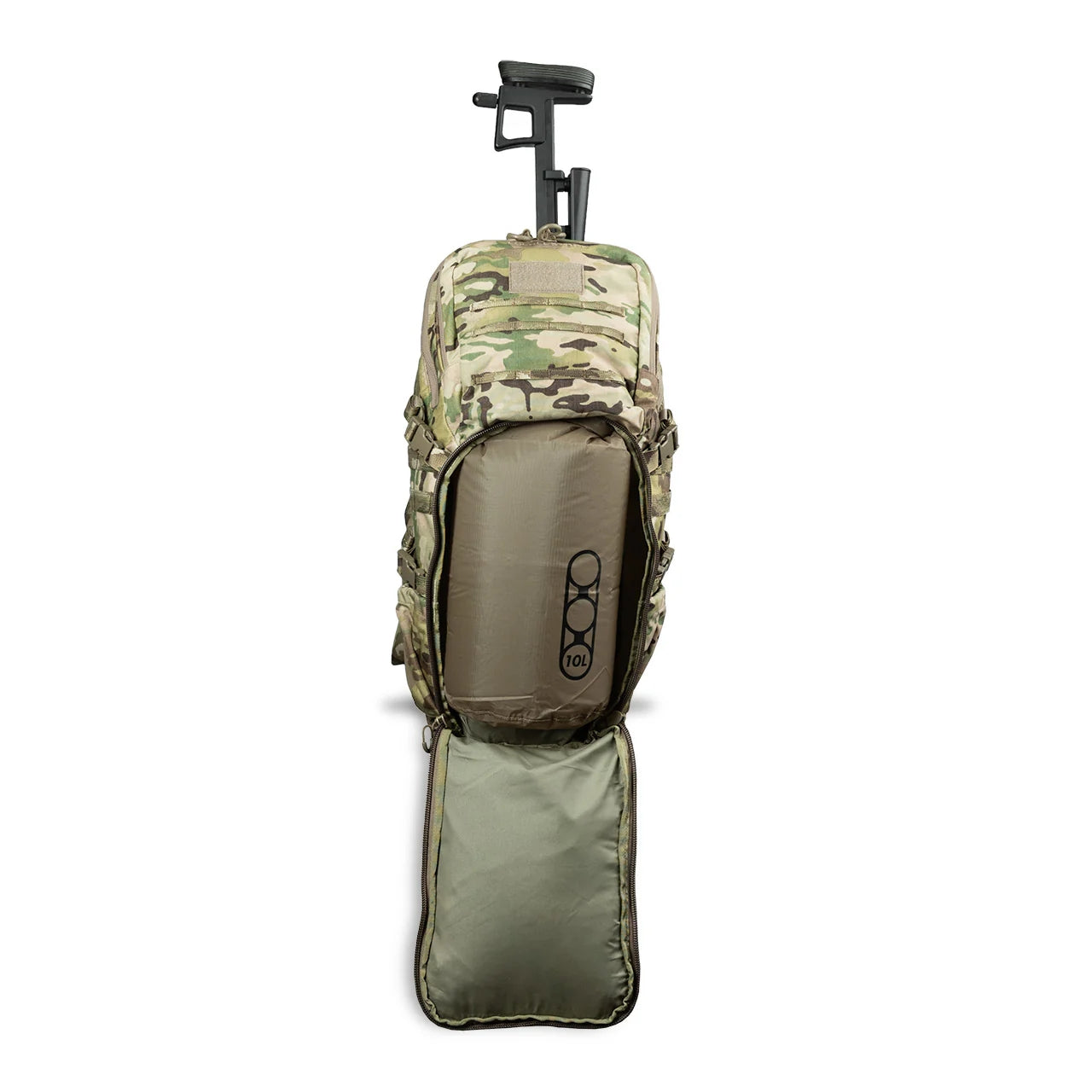 Eberlestock X31 LoDrag II Tactical Backpack with 34-Inch Weapon Scabbard - Durable Military Hunting Pack for Outdoor Adventures, Camping & Tactical Missions