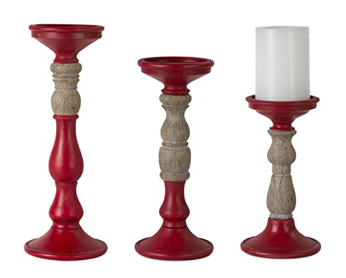 Melrose 80858 Decorative Resin Candle Holders - Set of 3 for Home, Wedding & Party Decor | Elegant Table Centerpiece for Dining Room, Patio & Outdoor Events