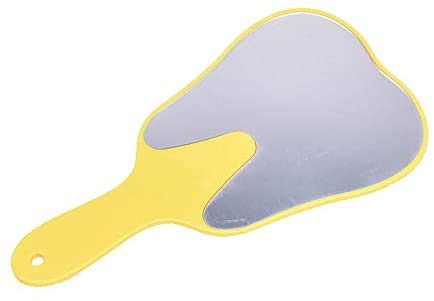 6-Piece Dental Mirror Set - Tooth Shaped Handle Dentist Tools with Plastic Glass for Oral Exams, Makeup Application & Beauty Care - Perfect for Dentists, Hygienists & Home Use