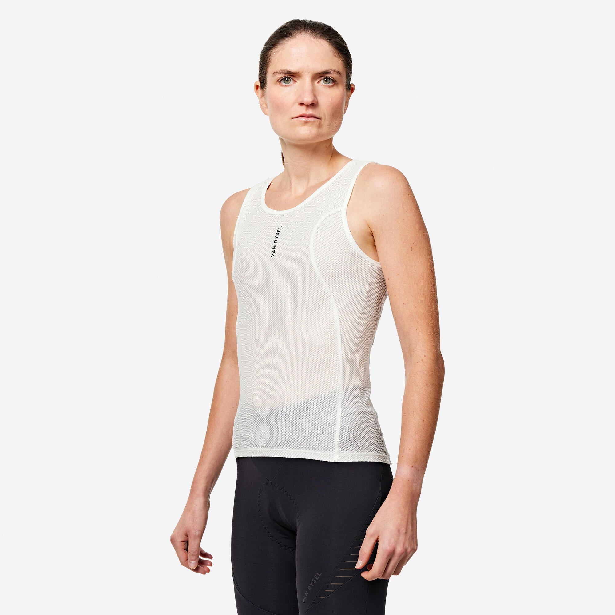 Van Rysel Women's Cycling Mesh Base Layer - Breathable & Lightweight for Warm Weather - Perfect for Road Biking, Spinning & Outdoor Sports