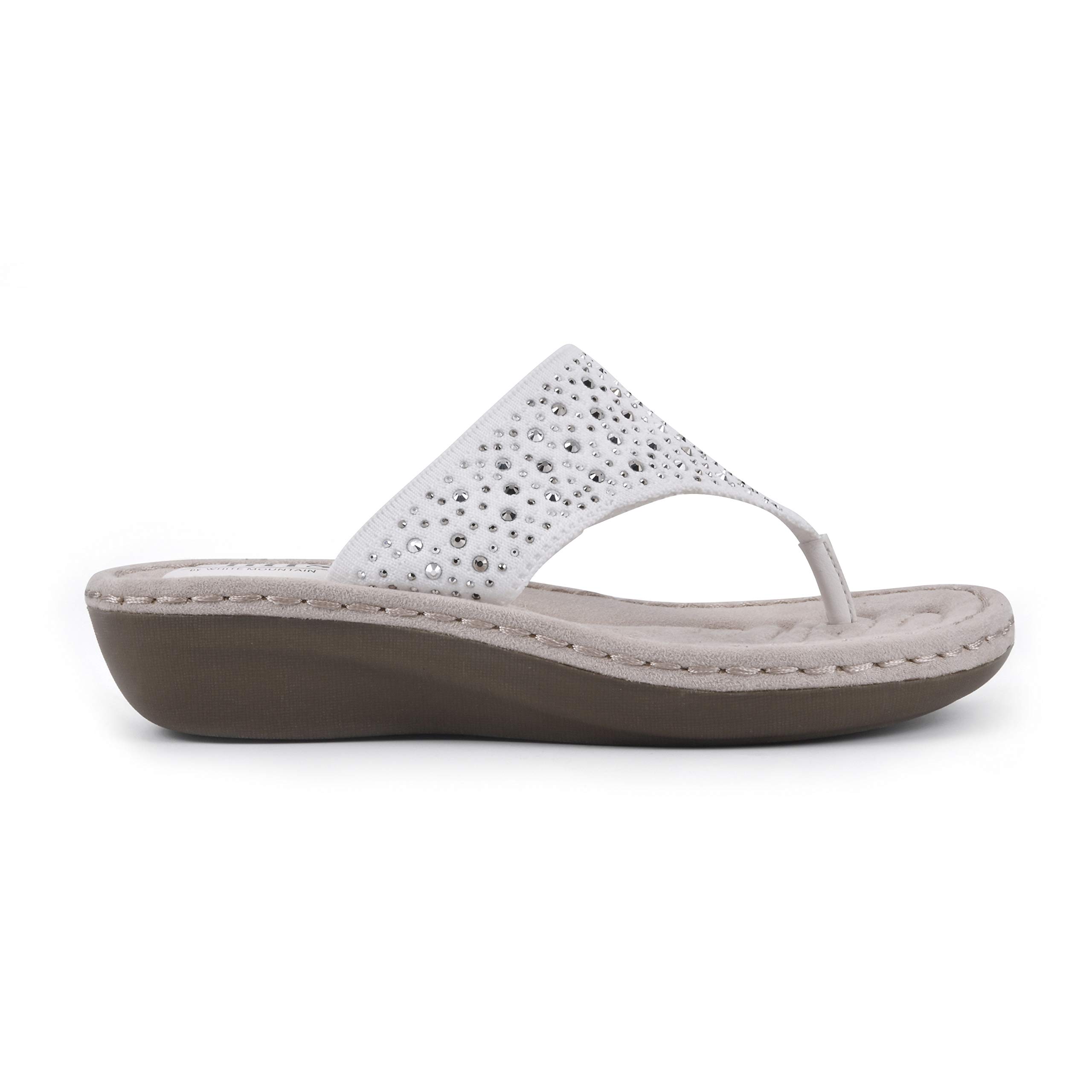 White Mountain Women's Thong Sandals - Comfortable Beach & Casual Wear