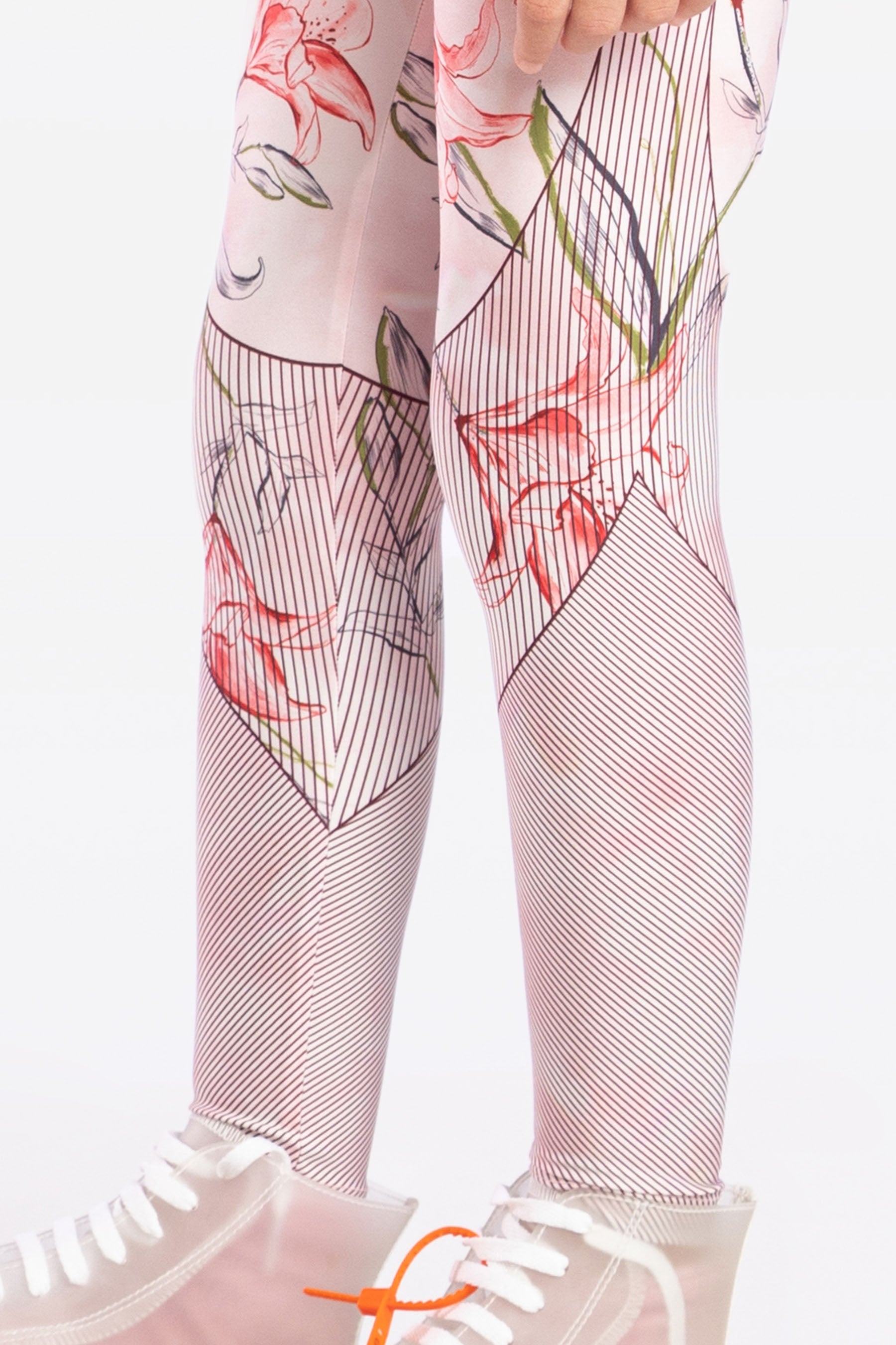 Kids Blossom Print Leggings - Soft Stretchy Comfort Pants for Girls - Perfect for Playtime, Dance Class & Everyday Wear