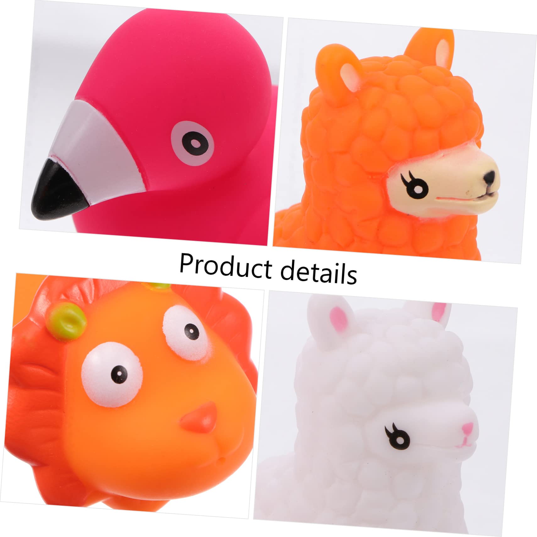 MUSISALY 4-Piece Glow in The Dark Bath Toys Set - Flashing Floating Vinyl Bathtub Toys for Kids, Fun Bath Time for Toddlers & Babies (Perfect for Sensory Play, Nighttime Baths & Pool Parties)