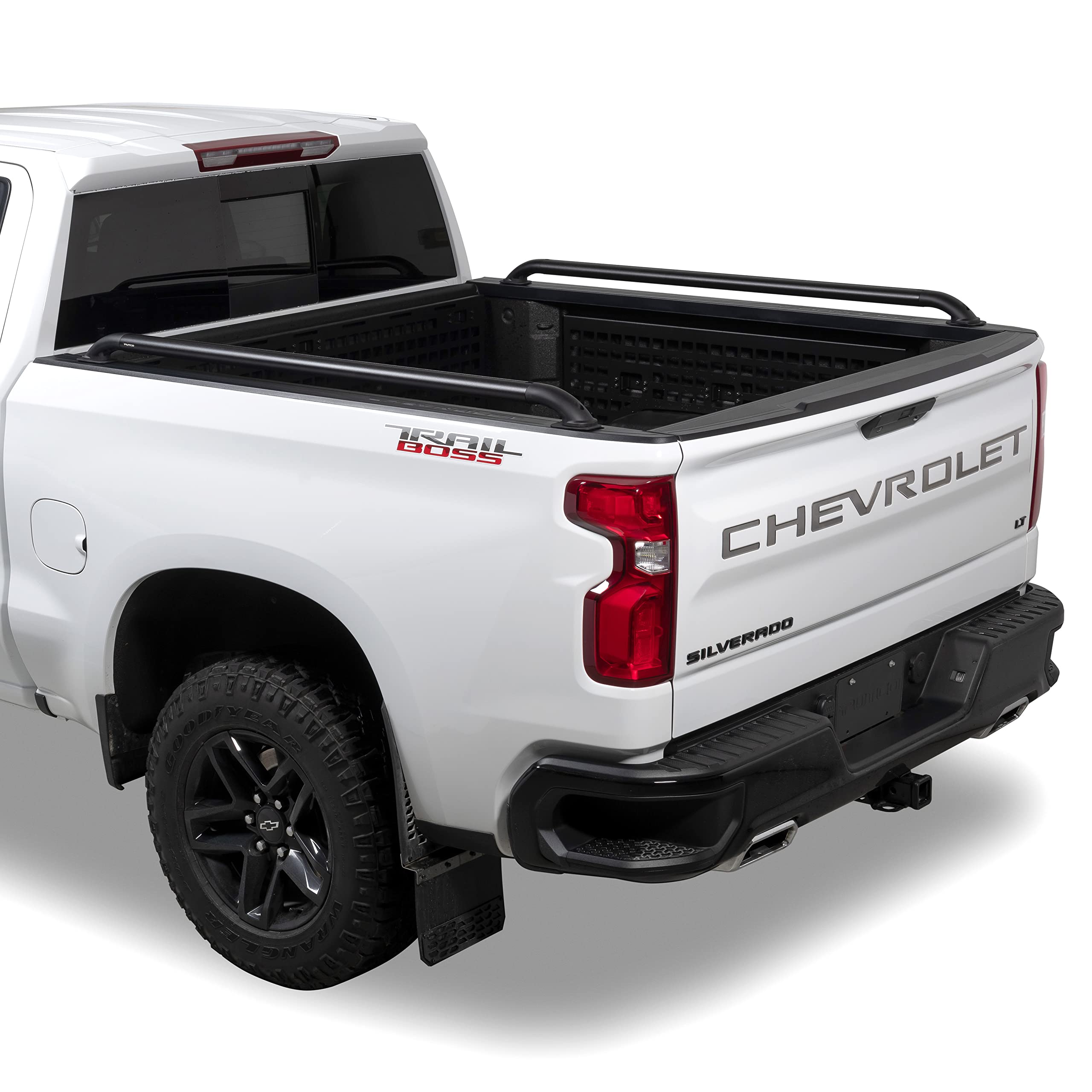Putco T-Slot Black Locker Side Bed Rails for 2017-2025 Ford Super Duty F-250 & F-350 (6'9