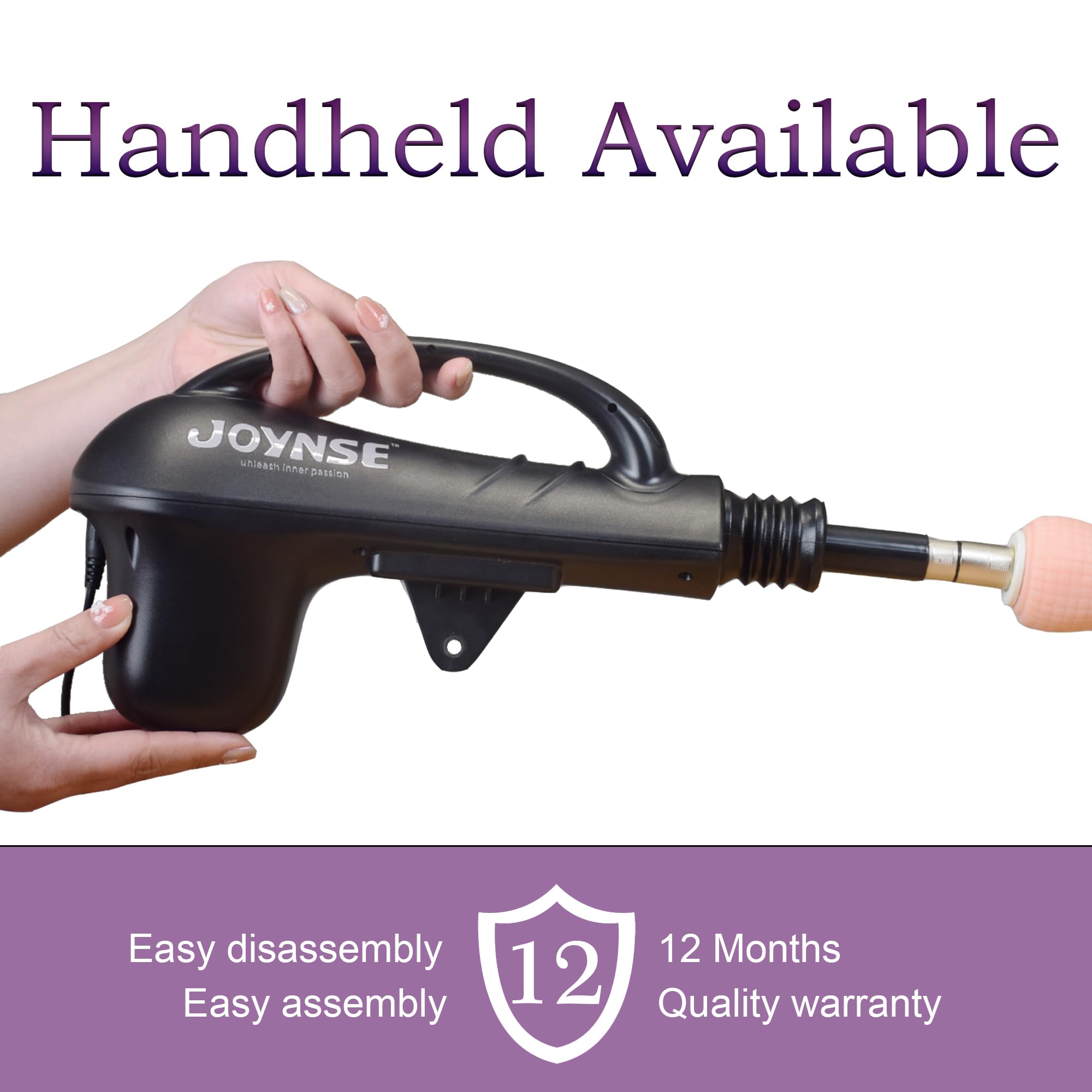 Automatic Thrusting Sex Machine for Men & Women - 5 Attachments Adult Toy with Powerful Motor - Perfect for Couples Play, Solo Pleasure & BDSM Scenes