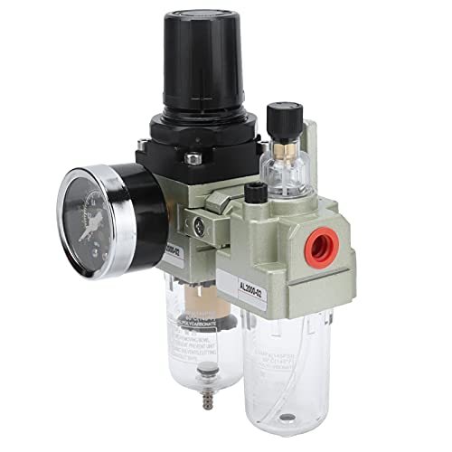 Durable Air Regulator with Pressure Gauge - Heavy Duty Air Filter for Water Treatment, Chemical Processing & Automation Equipment | Ideal for Industrial, Laboratory & Manufacturing Applications