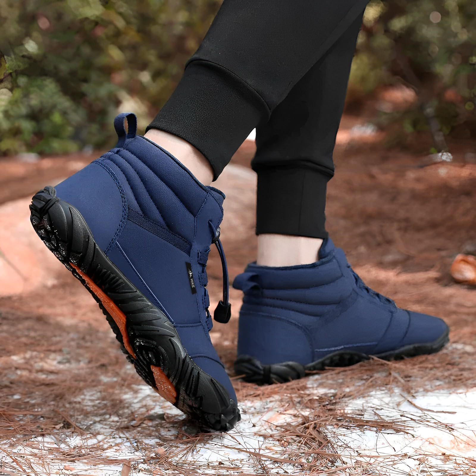 Evian Master HF Non-Slip Waterproof Winter Barefoot Boots - Wide Toe Box for Walking & Hiking - Unisex Comfort Shoes for Men & Women - Ideal for Snow, Ice & Outdoor Adventures