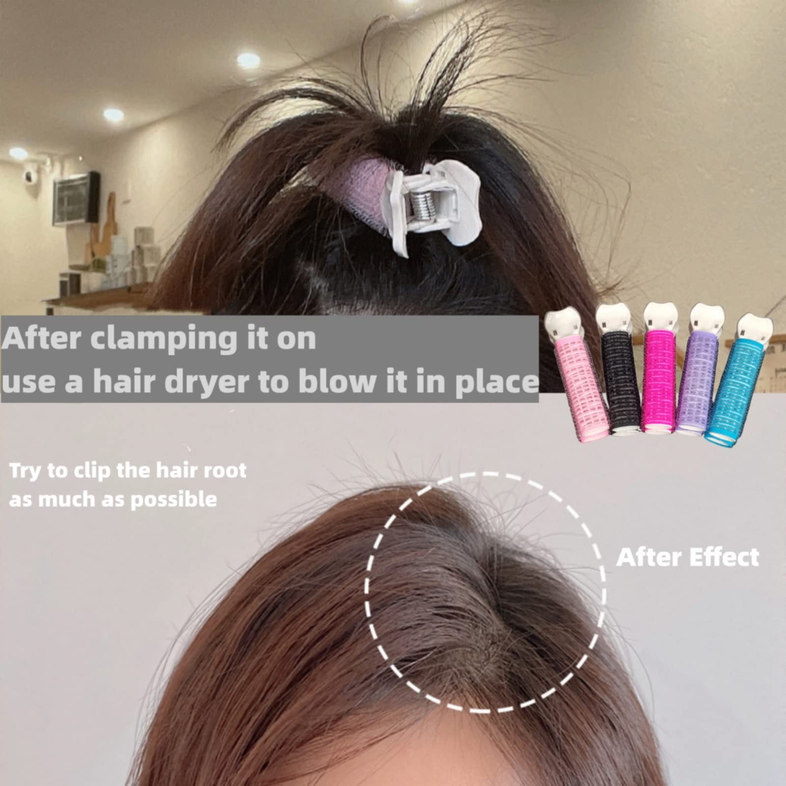 6PCS Volumizing Hair Clips for Women - Root Lift Clips for Fluffy & Thick Hair - Instant Volume Boosters in Purple, Pink & Blue - Perfect for Styling, Parties & Everyday Use