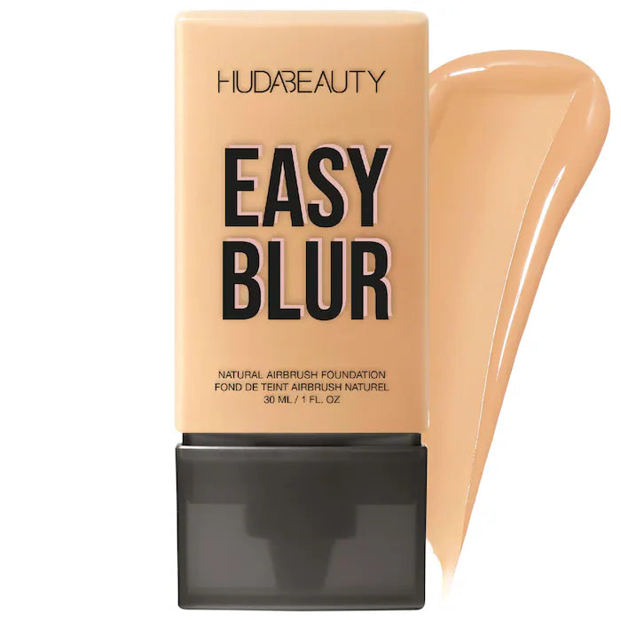 HUDA BEAUTY Easy Blur™ Natural Airbrush Foundation with Niacinamide - Lightweight, Buildable Coverage for Flawless Skin | Perfect for Everyday Wear & Special Occasions