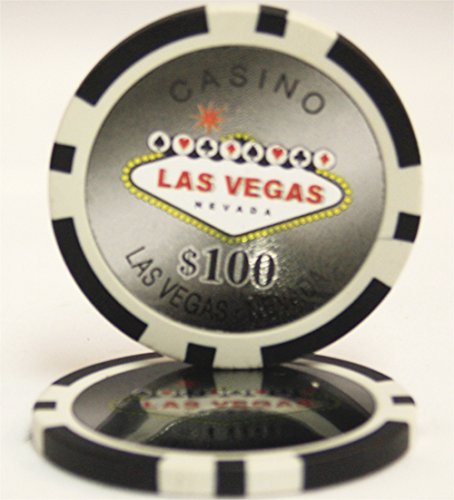 1000 pcs Las Vegas Style Poker Chips Set with Acrylic Case - Professional Casino Poker Chips for Texas Hold'em, Blackjack & Home Game Nights - Customizable Poker Set for Casino Themed Parties & Game Rooms