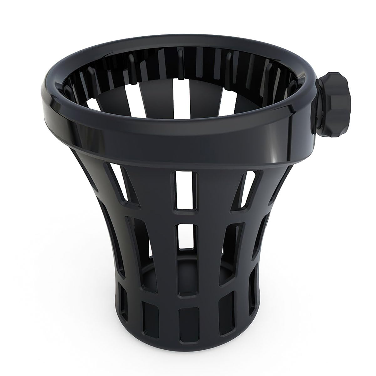 Ciro Goldstrike Big Ass Drink Holder (Black) with Black Perch Mount for Honda Gold Wing - Large Beverage Cup Holder for Motorcycles - Perfect for Road Trips & Long Rides