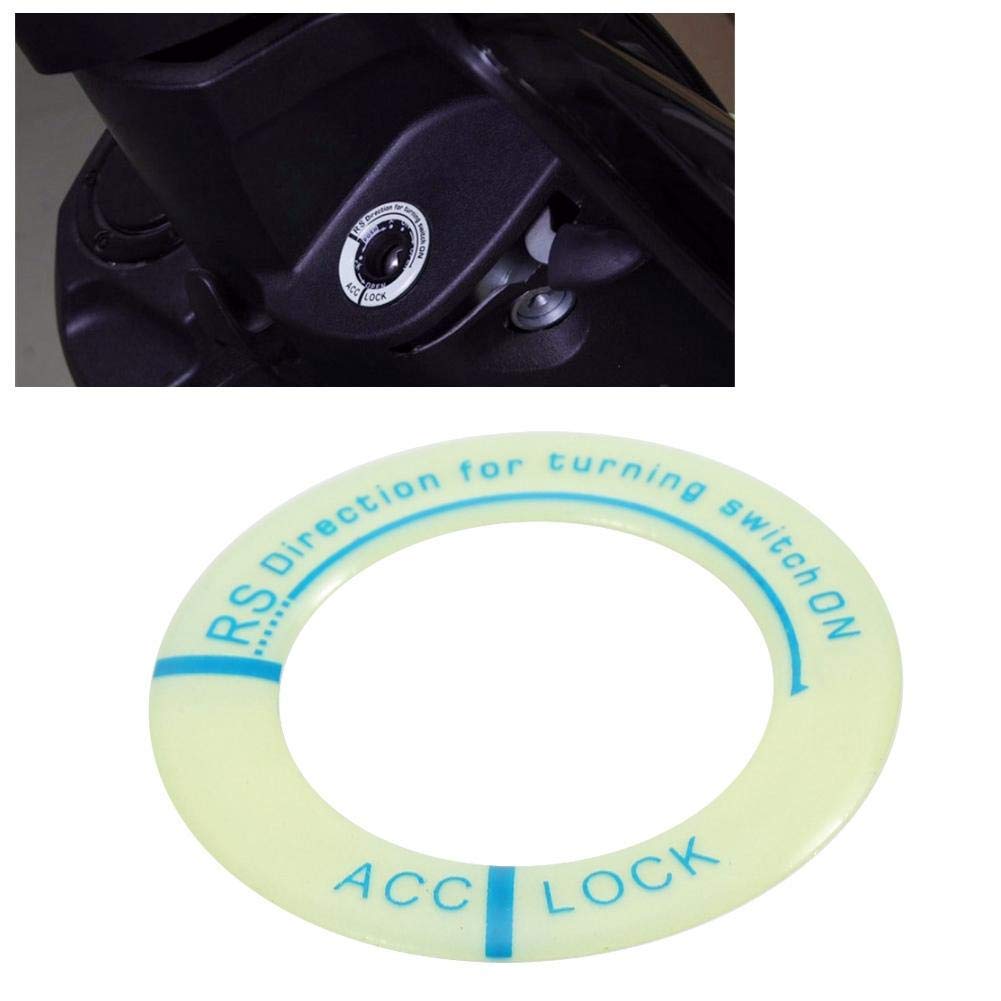 Universal Luminous Ignition Switch Key Ring Cover - Blue Car & Motorcycle Accessory for Night Driving & Customization | KIMISS Auto Decor
