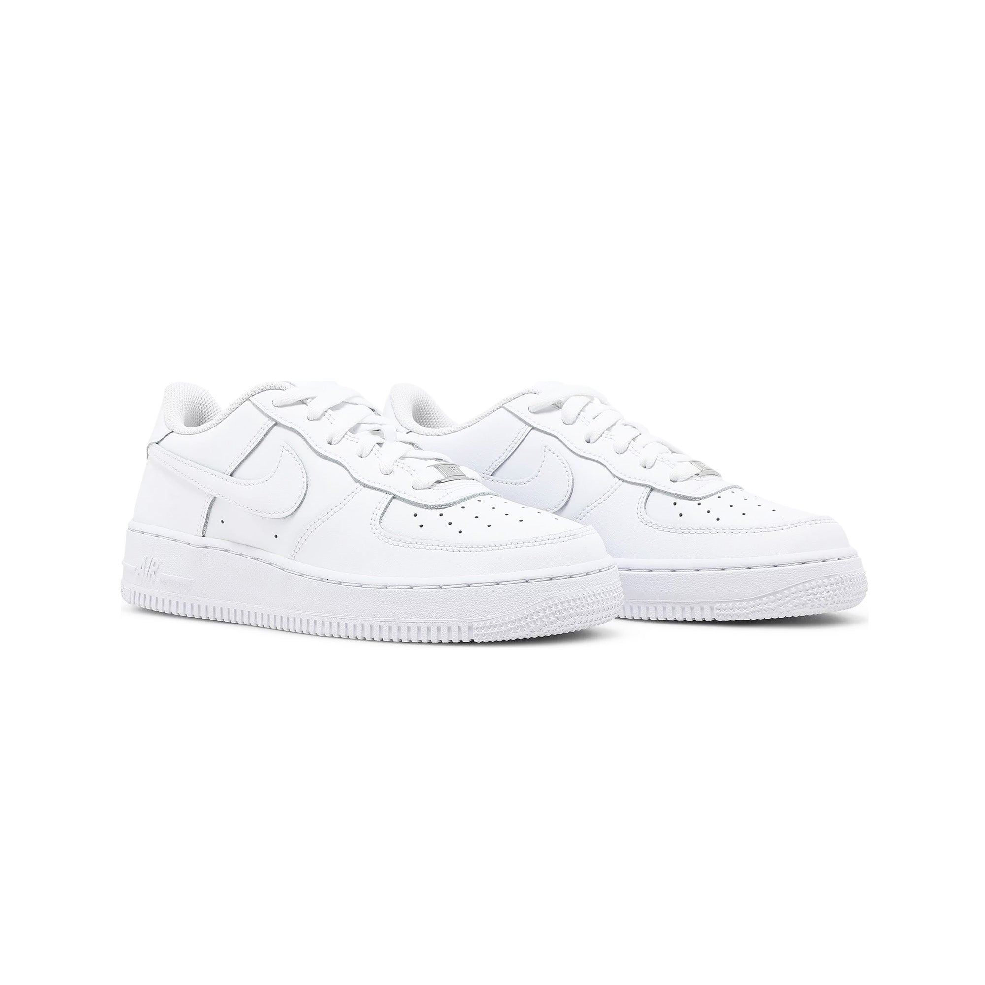 Nike Air Force 1 Low '07 Triple White GS Sneakers - Classic White Basketball Shoes for Women & Girls - Perfect for Casual Wear, Street Style & Everyday Fashion