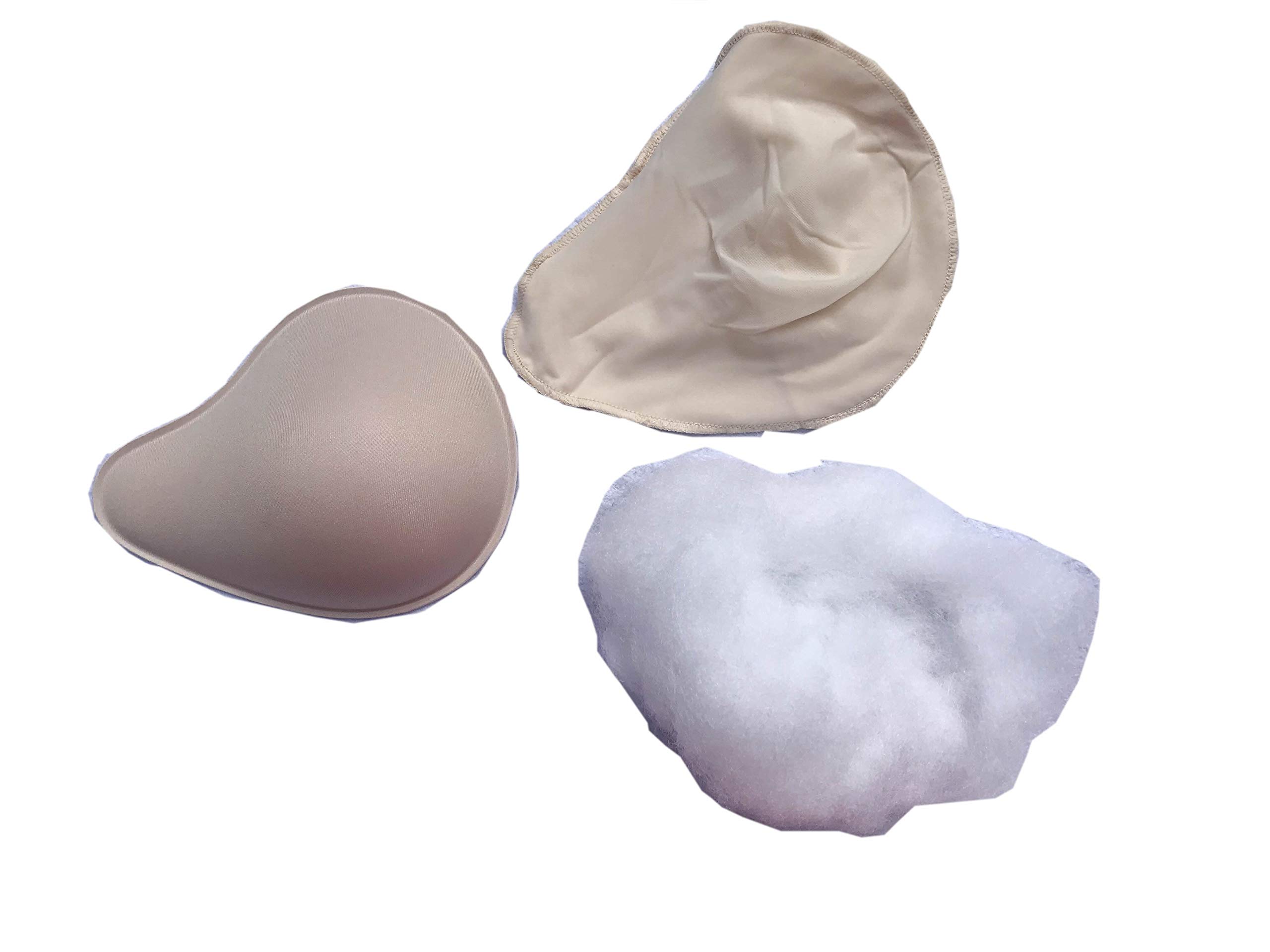 Premium Soft Comfortable Temporary Breast Forms for Mastectomy - Natural Cotton False Breast Pads for Post-Surgery Comfort & Confidence - Ideal for Daily Wear, Swimwear, and Special Occasions