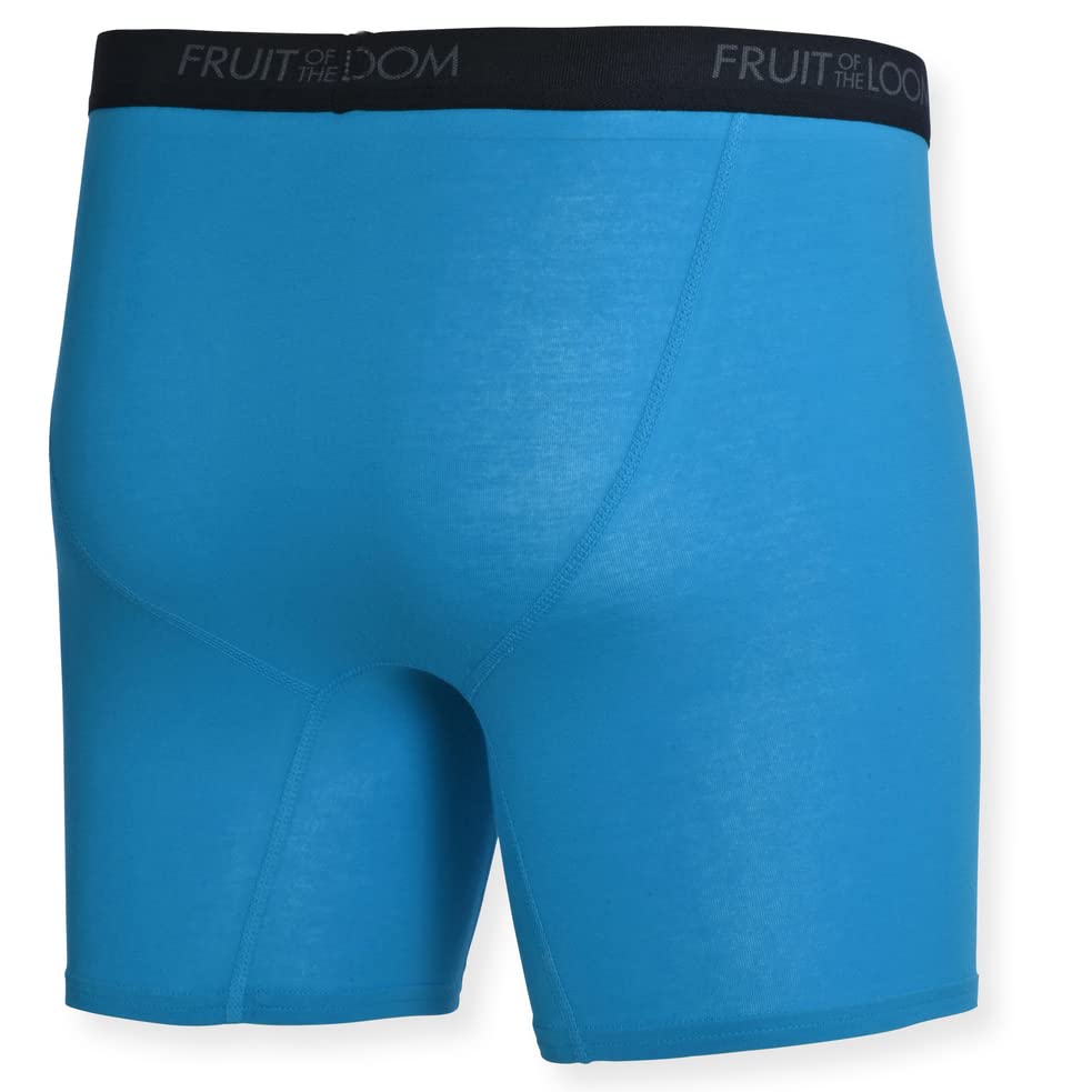 Fruit of the Loom Men's Cotton Performance Boxer Briefs 12-Pack - Breathable Underwear for All-Day Comfort - Perfect for Workout, Office & Daily Wear
