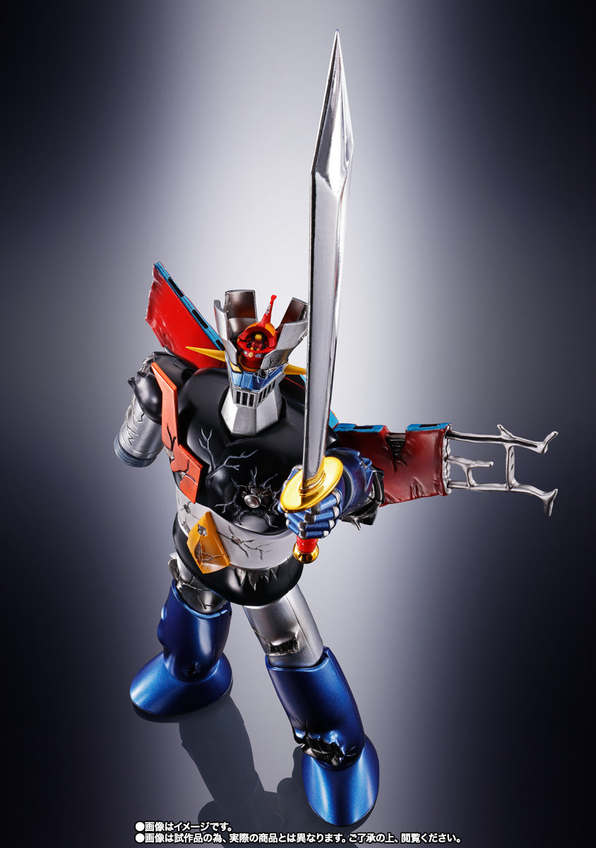 Bandai Soul of Chogokin GX 105D Mazinger Z (Revolution Evolution Damage Version) Action Figure - Premium Collectible Robot Toy for Anime Fans & Display