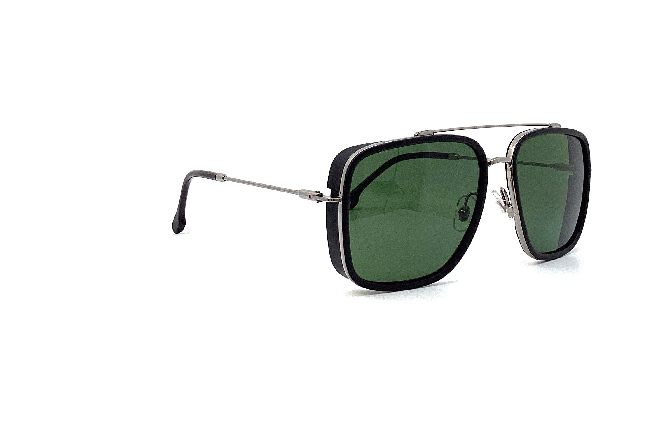 Carrera 207/S Sunglasses - Polarized UV Protection for Men & Women - Stylish Black Aviator Sunglasses for Driving, Running, and Outdoor Activities