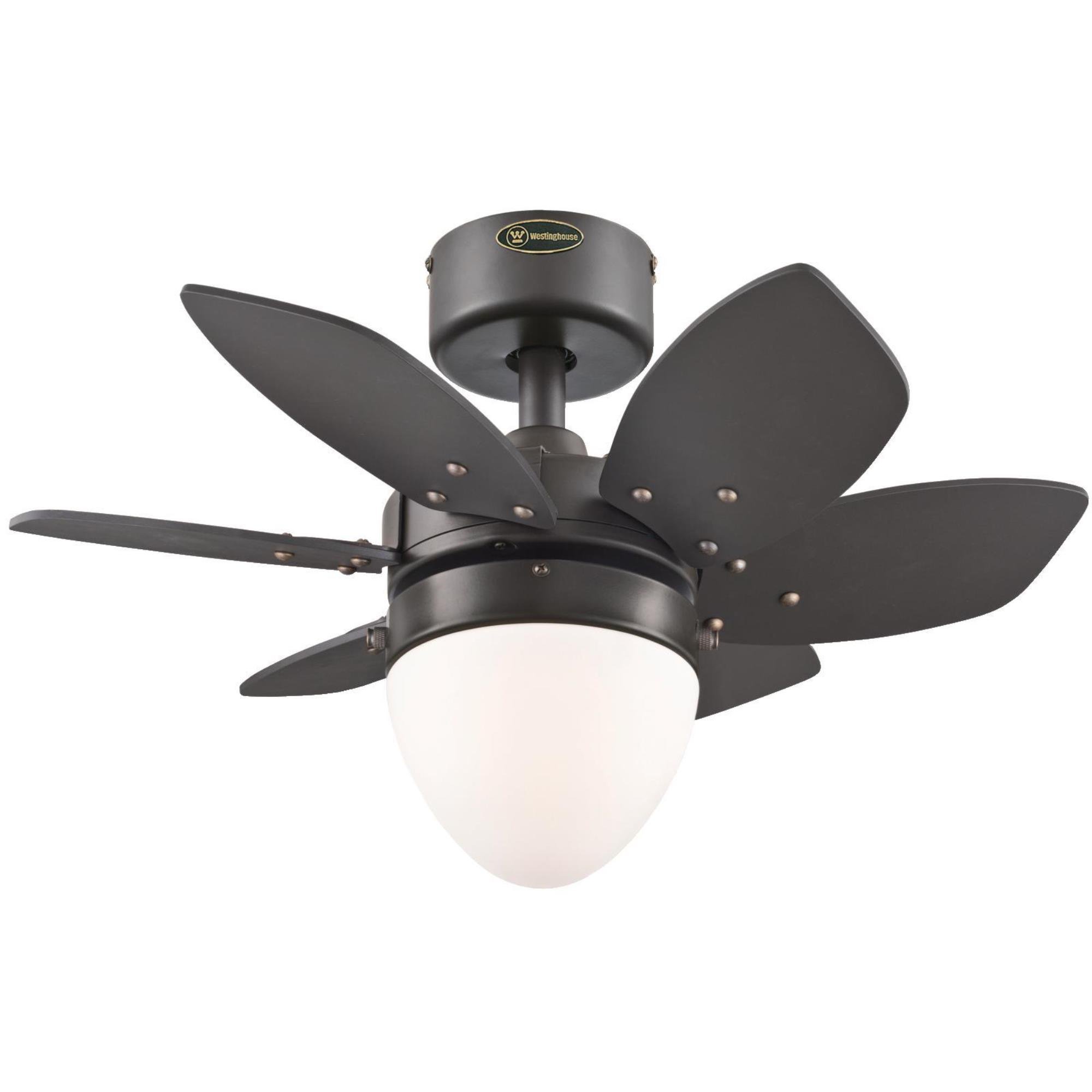Westinghouse Lighting 7222900 24-Inch Origami Indoor Ceiling Fan with LED Light Kit, Espresso Finish - Perfect for Bedroom, Living Room & Home Office