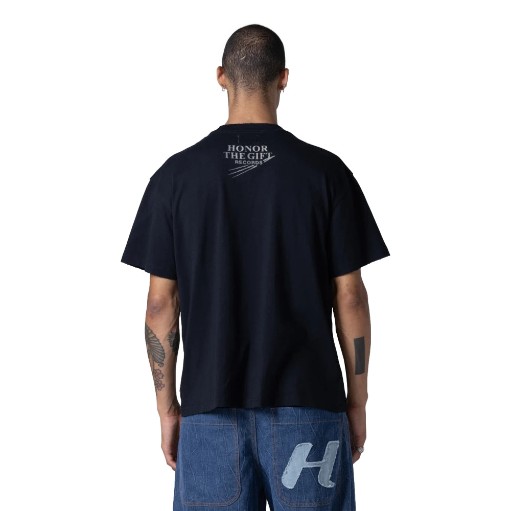 Honor The Gift Lighting Hand Tee Black - Stylish Graphic T-Shirt for Men - Perfect for Casual Wear & Street Fashion
