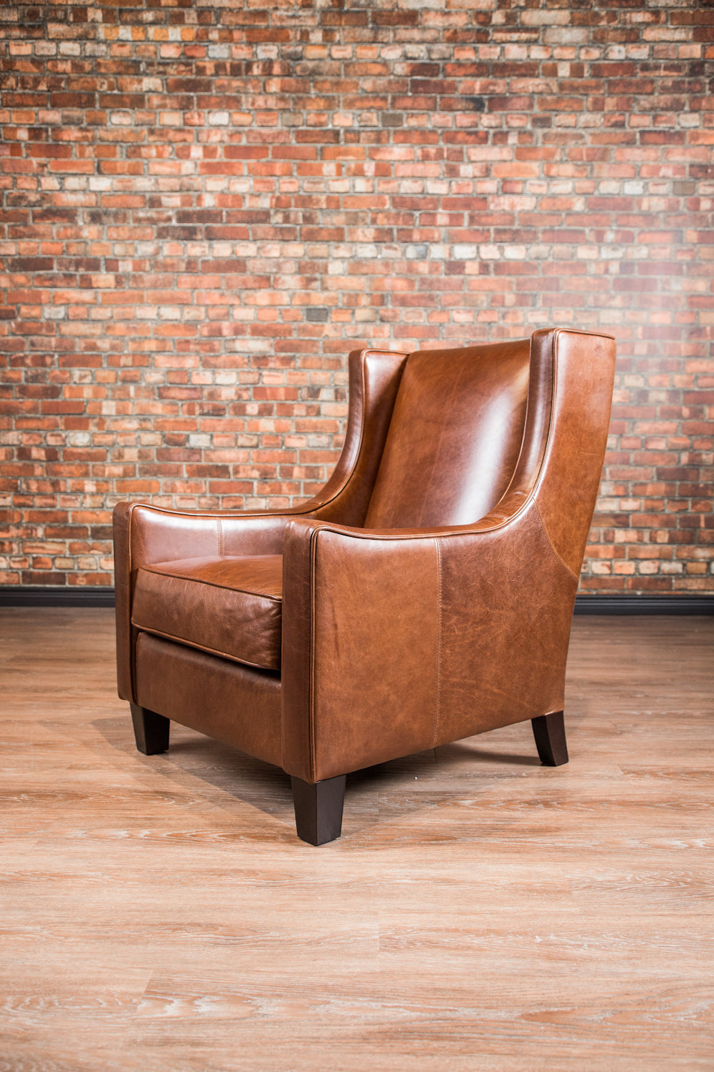 Premium Loft Accent Leather Chair - Modern PU Leather Lounge Chair for Living Room, Office & Study - Stylish Comfort for Home Decor & Relaxation
