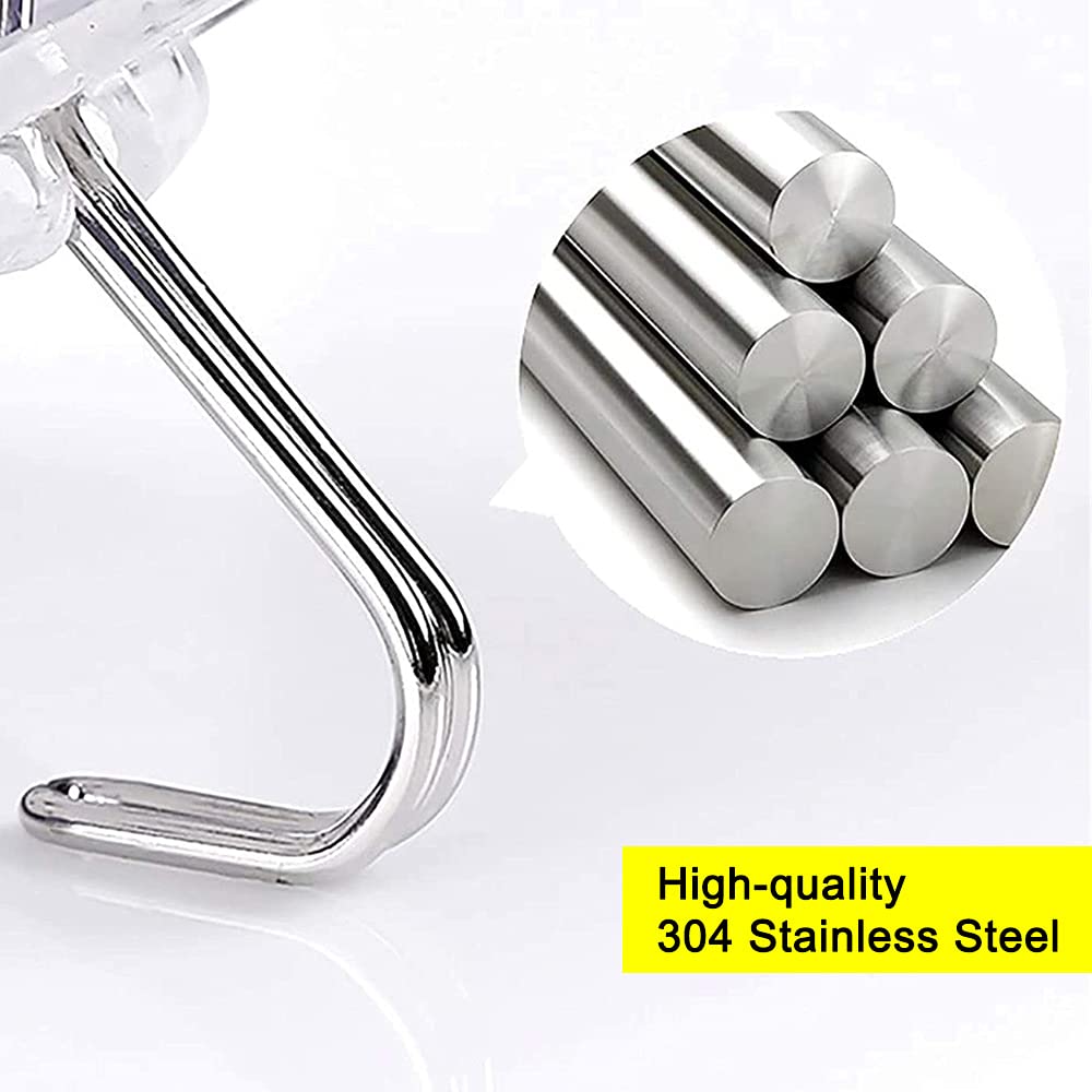 DKKO Heavy Duty Adhesive Wall Hooks - 20 Pack Transparent Reusable Sticky Hangers for Bathroom, Kitchen, Office & Window - Perfect for Hanging Towels, Decor, Keys & Organizing Small Items