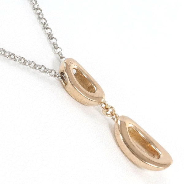 18K White Gold & Pink Gold Necklace for Women - Elegant Layering Jewelry for Everyday Wear, Date Nights & Special Occasions