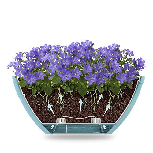 DECOPOTS Self Watering Oval Planter - 13.7
