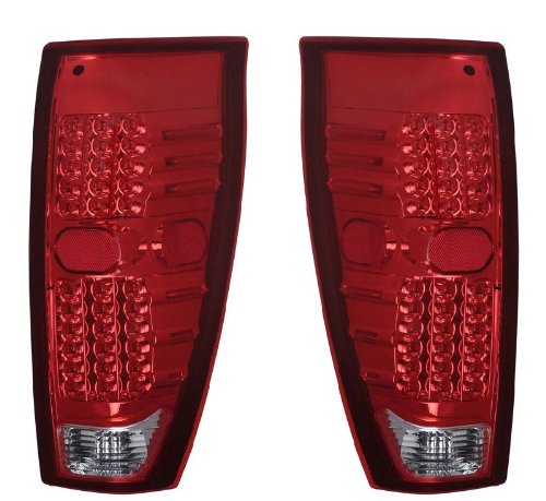 2002-2006 CHEVY AVALANCHE LED TAIL LIGHTS RED/CLEAR - BRIGHT UPGRADE FOR NIGHT DRIVING & ENHANCED SAFETY