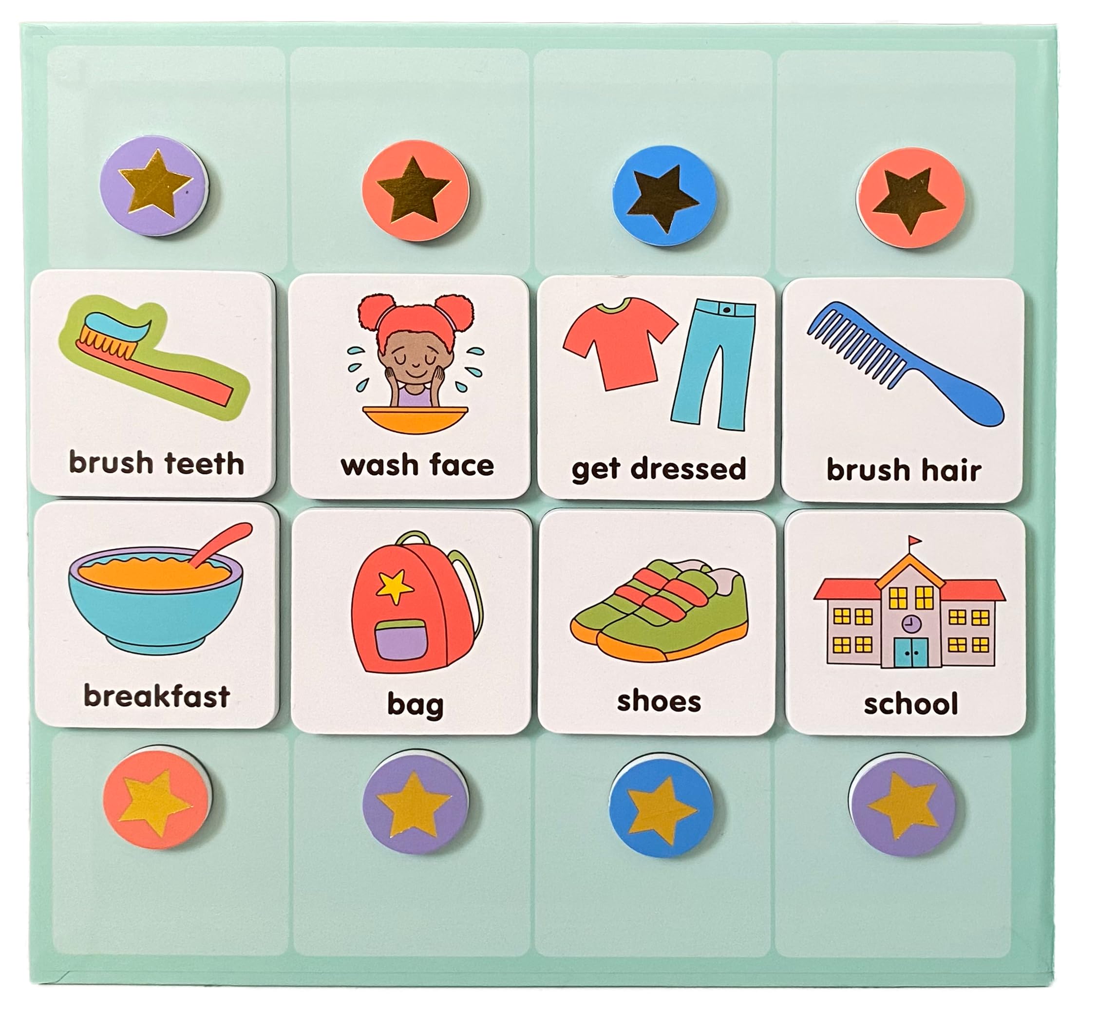Customizable Magnetic Daily Visual Schedule for Kids & Toddlers - Morning & Bedtime Routine Chart with 72 Magnets & Board - Autism & ADHD Friendly Chore Chart - Perfect for Home, School & Therapy Use