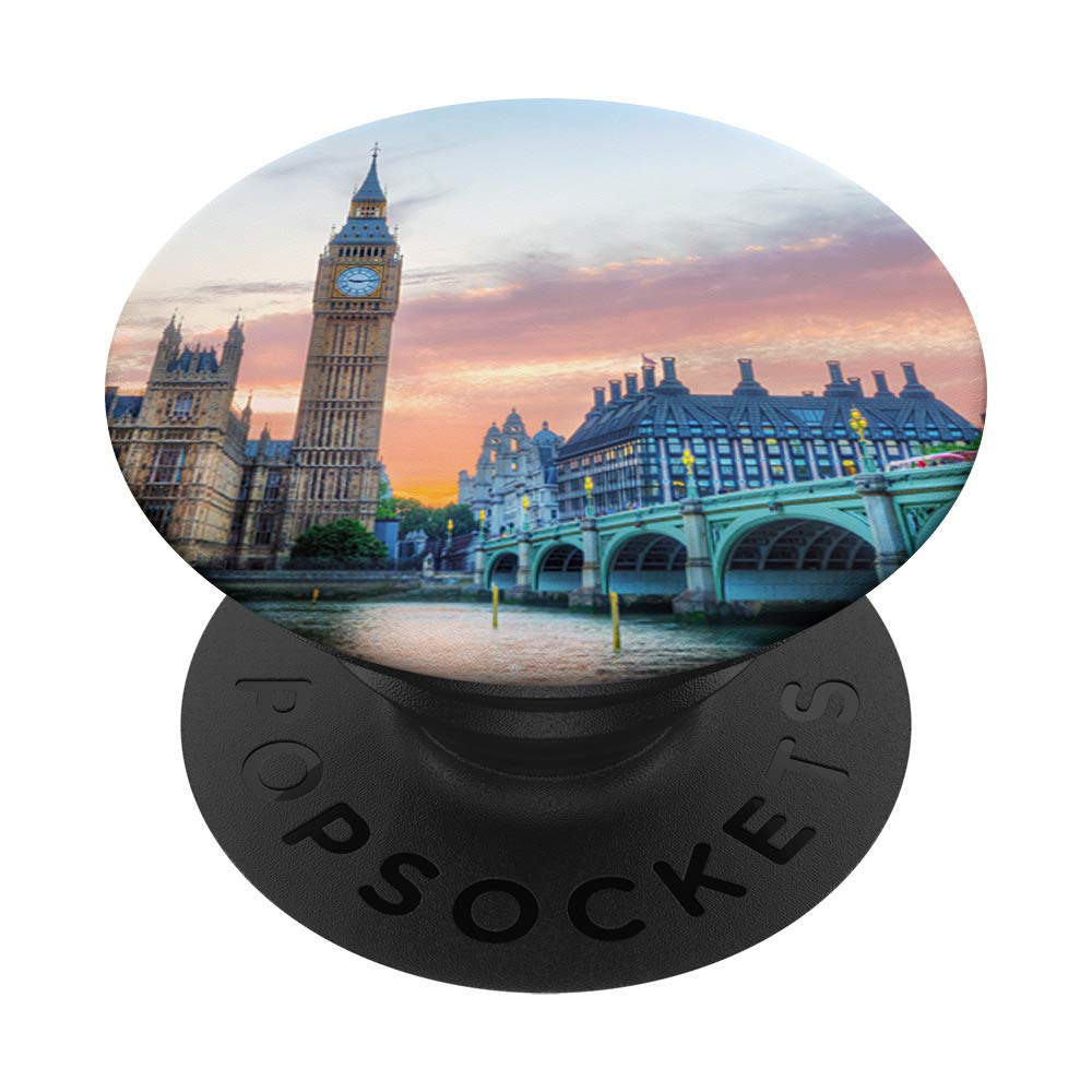 Big Ben London England UK British Souvenir PopSockets PopGrip - Interchangeable Phone & Tablet Stand with Swappable Grip - Perfect for Travelers, UK Fans & Phone Accessories Lovers