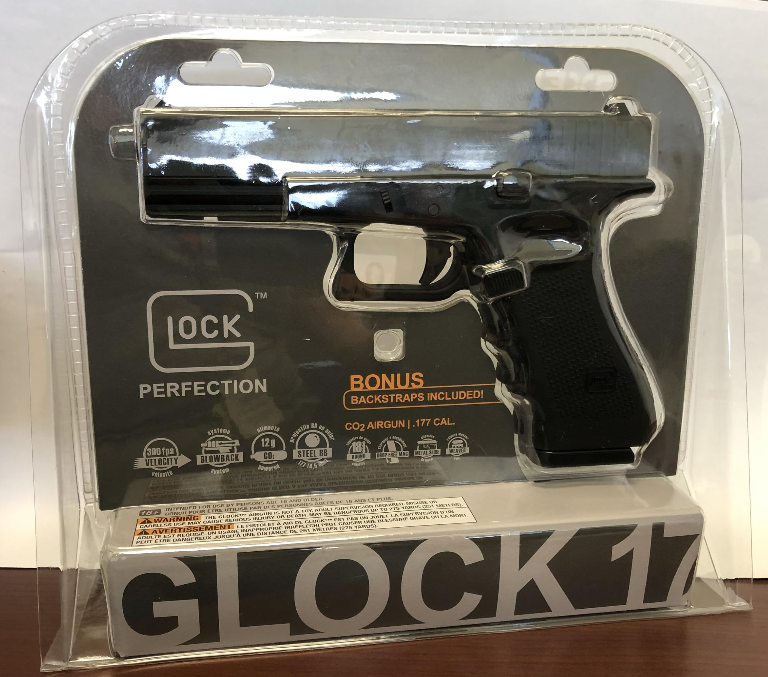 Umarex Glock 17 Blowback Air Pistol - .177 Caliber BB Gun for Target Shooting, Training & Outdoor Recreation