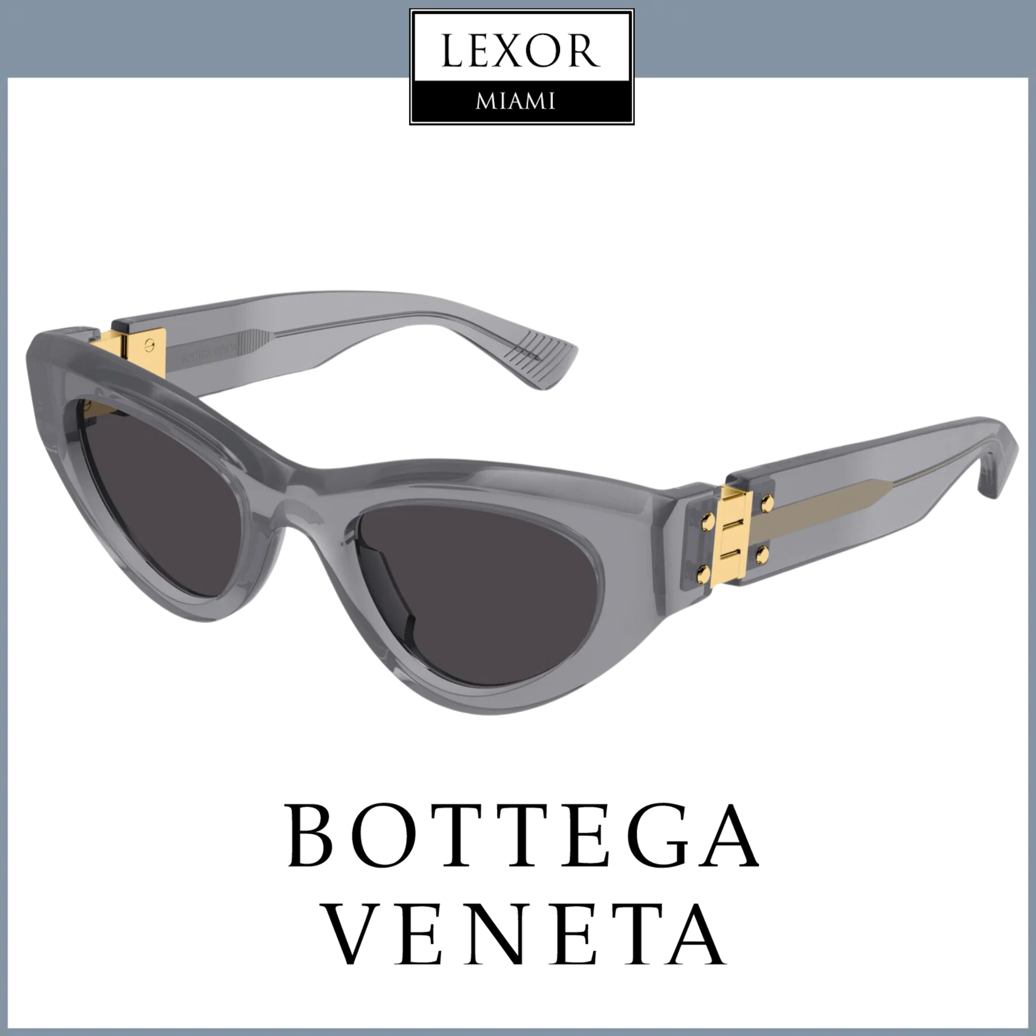 Bottega Veneta BV1142S 001 49mm Acetate Sunglasses for Women - Stylish UV Protection Shades for Beach, Driving & Outdoor Activities