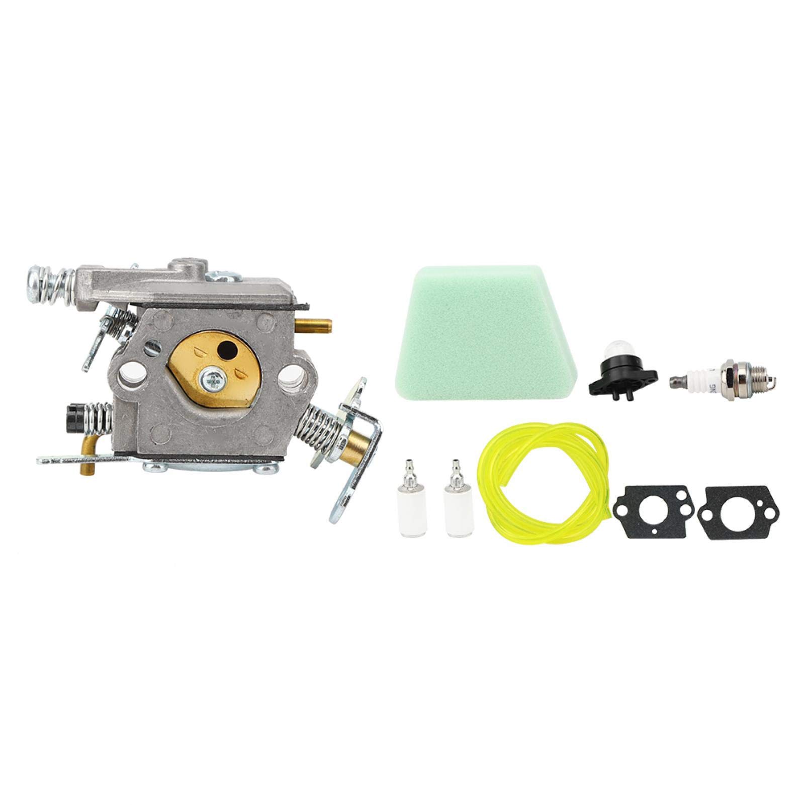 Rosvola Carburetor Replacement Kit for Chainsaw - Anodized Surface & High Rigidity - Compatible with 352, 391, 351, 371 Models - Perfect for Forestry, Landscaping & DIY Wood Cutting Projects
