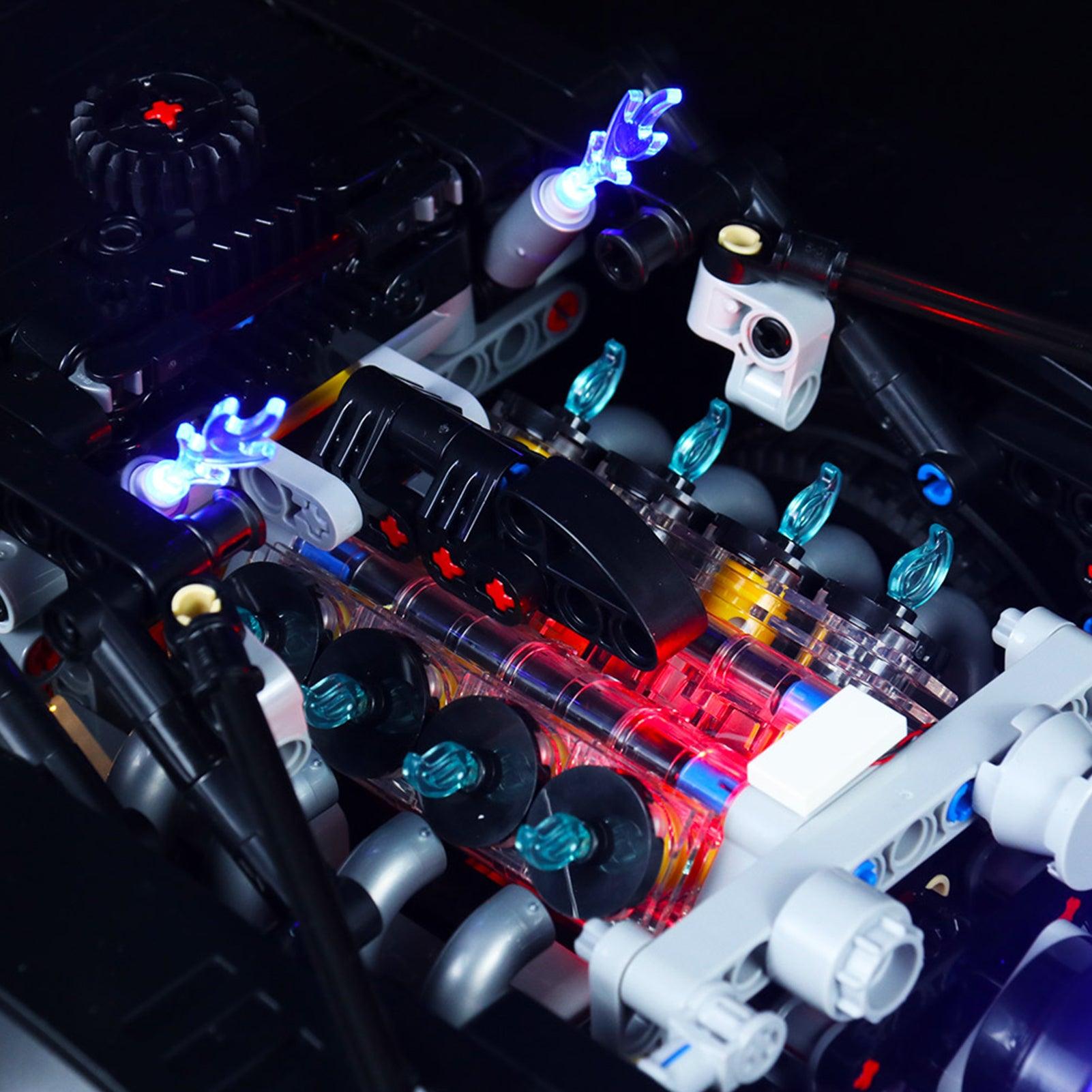 LEGO Technic Batman Batmobile 42127 Light Kit - Compatible with Official LEGO Sets, DIY Lighting for Superhero Car Models - Perfect for Display, Gifts & Nighttime Play