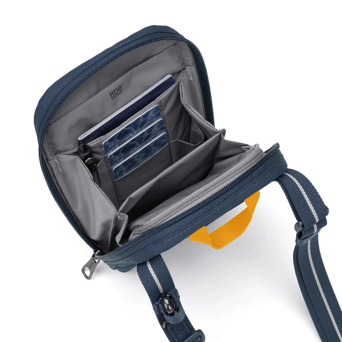 Pacsafe RFIDsafe™ RFID Blocking Anti-Theft Crossbody Bag - Secure Travel & Everyday Use for Credit Cards, Passport & Personal Items