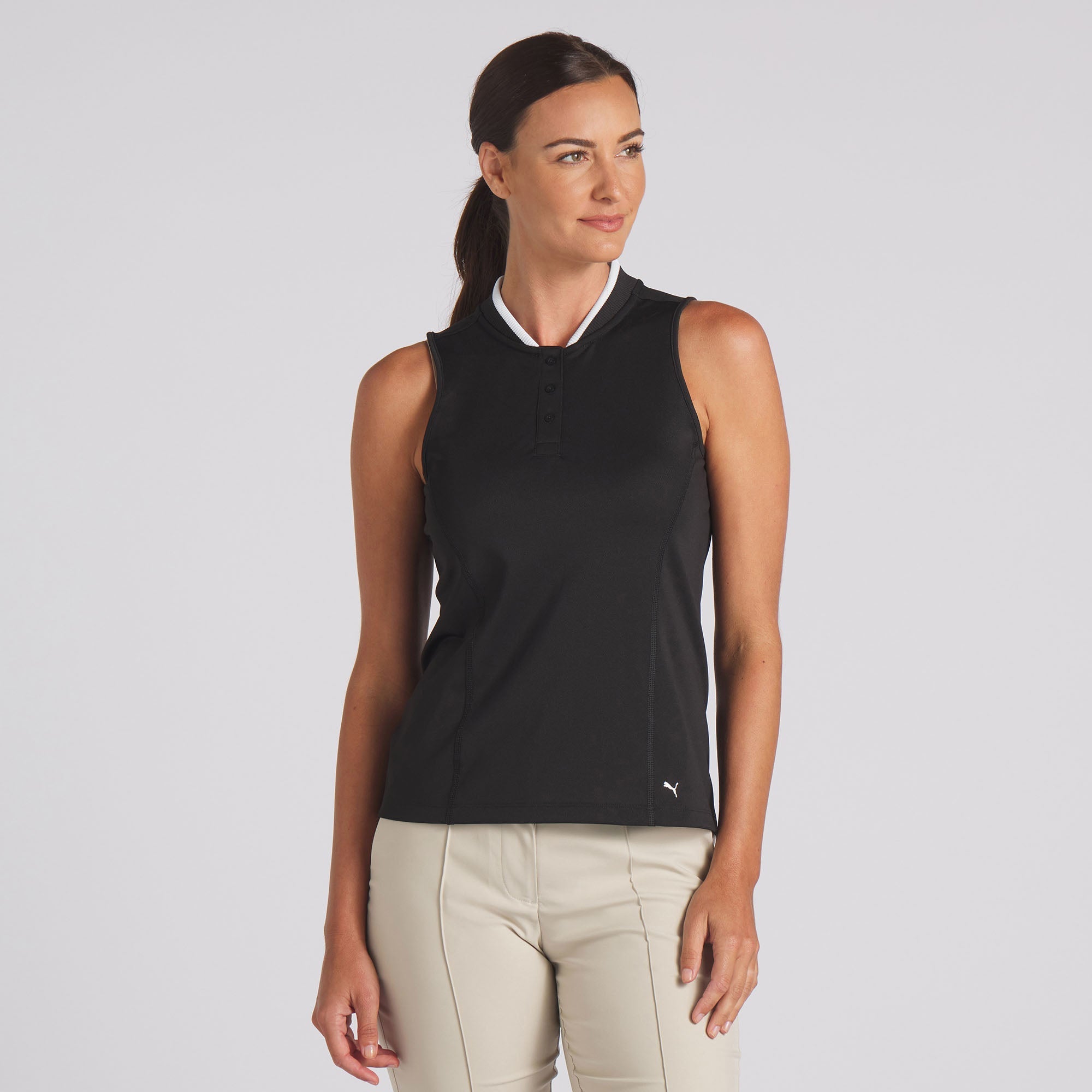 Women's Breathable Pique Sleeveless Golf Polo Shirt - Moisture Wicking Athletic Top for Golf, Tennis & Summer Outdoor Sports