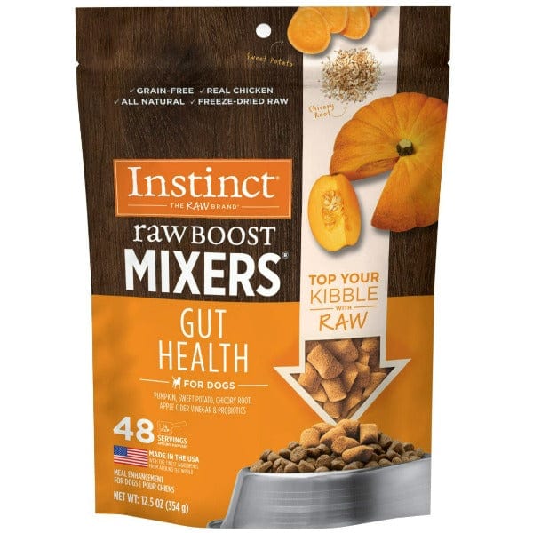 Instinct Raw Boost Mixers Gut Health Dog Food Topper - Freeze Dried Grain Free Kibble Booster for Digestive Support - Perfect for Picky Eaters & Sensitive Stomachs