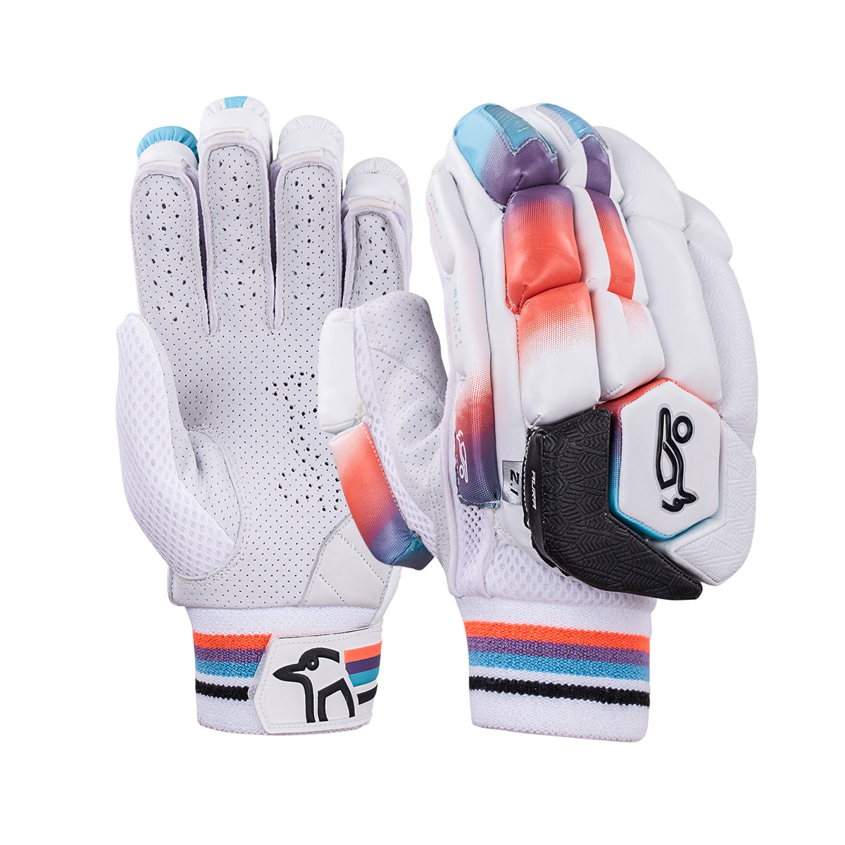 Kookaburra Aura 2.1 Cricket Batting Gloves - Premium Leather Cricket Gloves for Men & Women - 2024 Latest Model - Perfect for Practice, Training & Competitive Matches