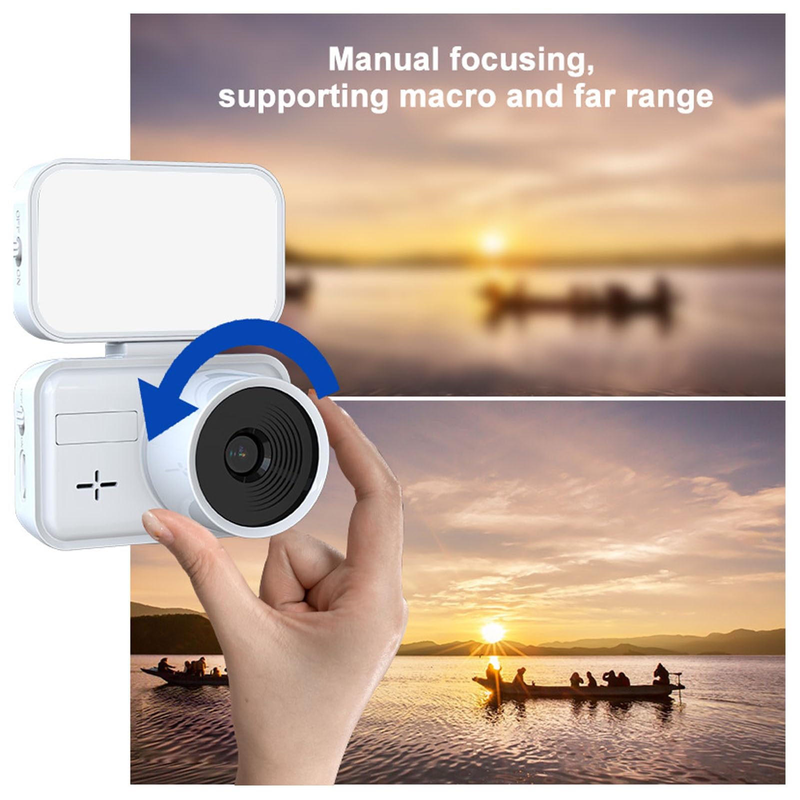ASHATA WiFi Time Lapse Camera with App Control - 4MP HD Wireless Remote Camera with 2.5cm Macro Lens for Plant Growth, Flower Blooming | Perfect for Gardening, Nature Observation & Creative Photography