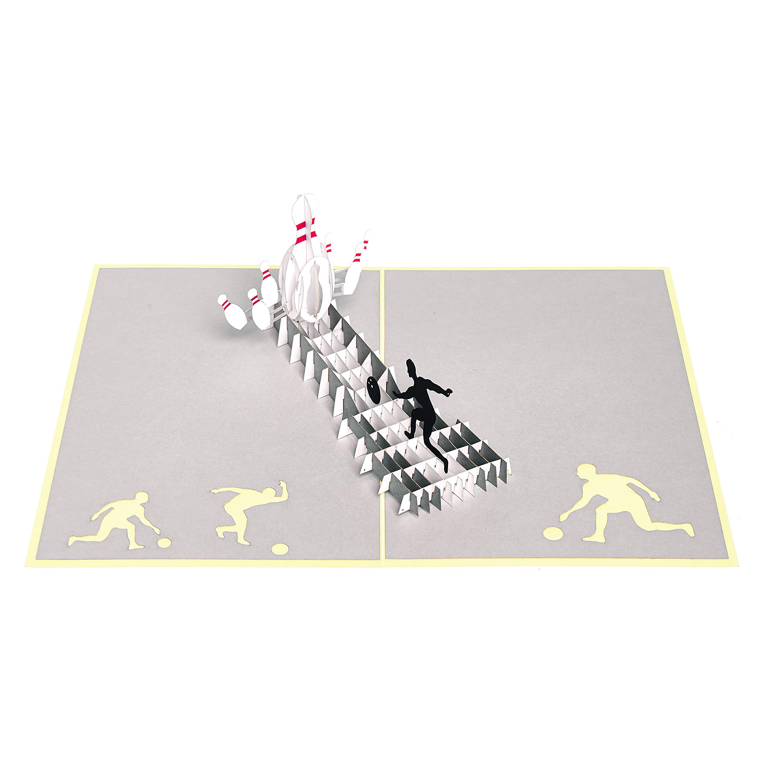Bowling Pop Up Greeting Card with Envelope - Birthday, Thank You, Graduation, Get Well Cards for Bowling Players & Friends | Perfect Gift for Bowling Enthusiasts & Special Occasions