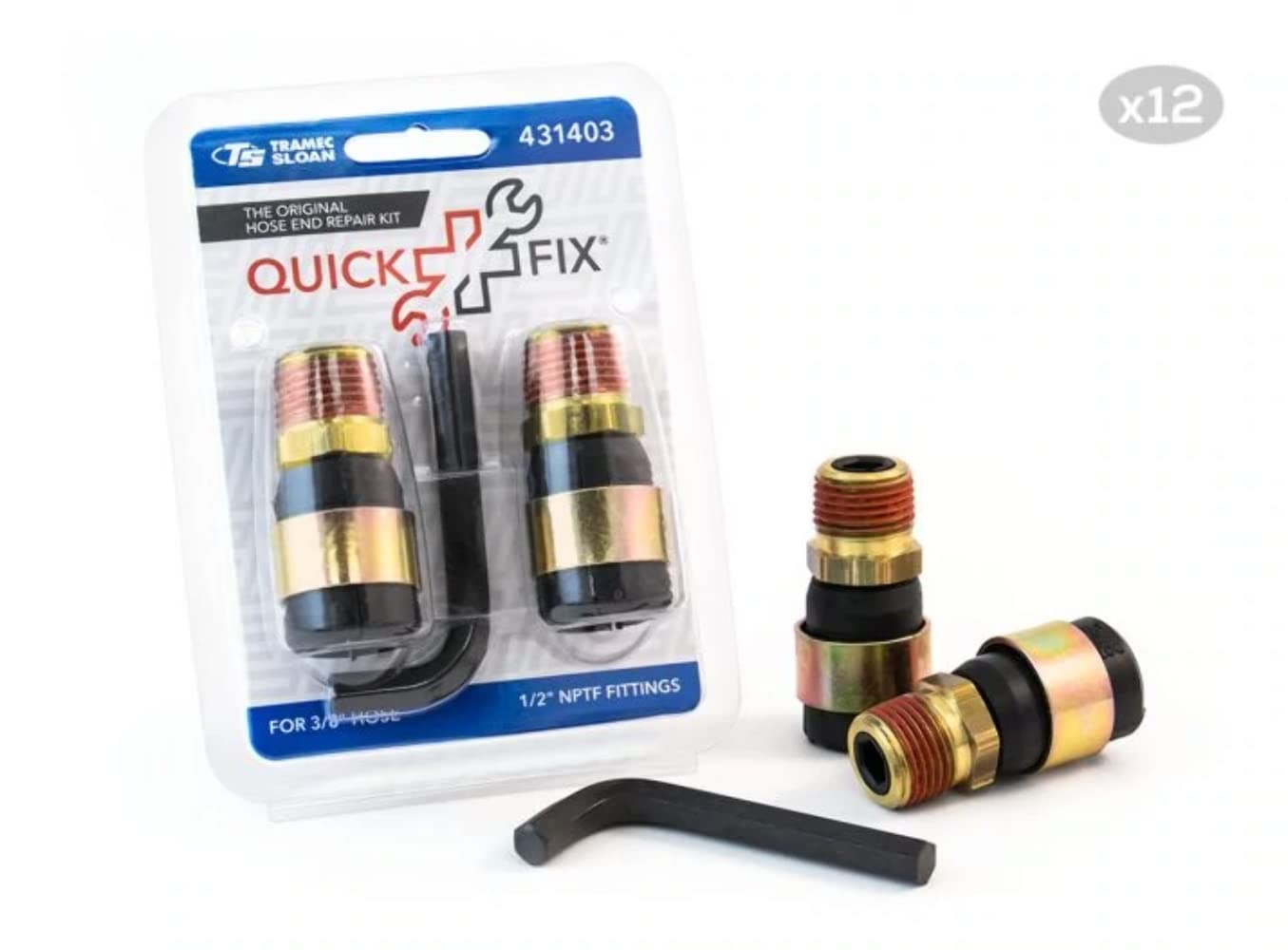 Tramec Sloan Quick-Fix Repair Hose-End Kit - Leak Repair Kit for Garden, Lawn & Irrigation Systems - Fix Broken Hoses Instantly