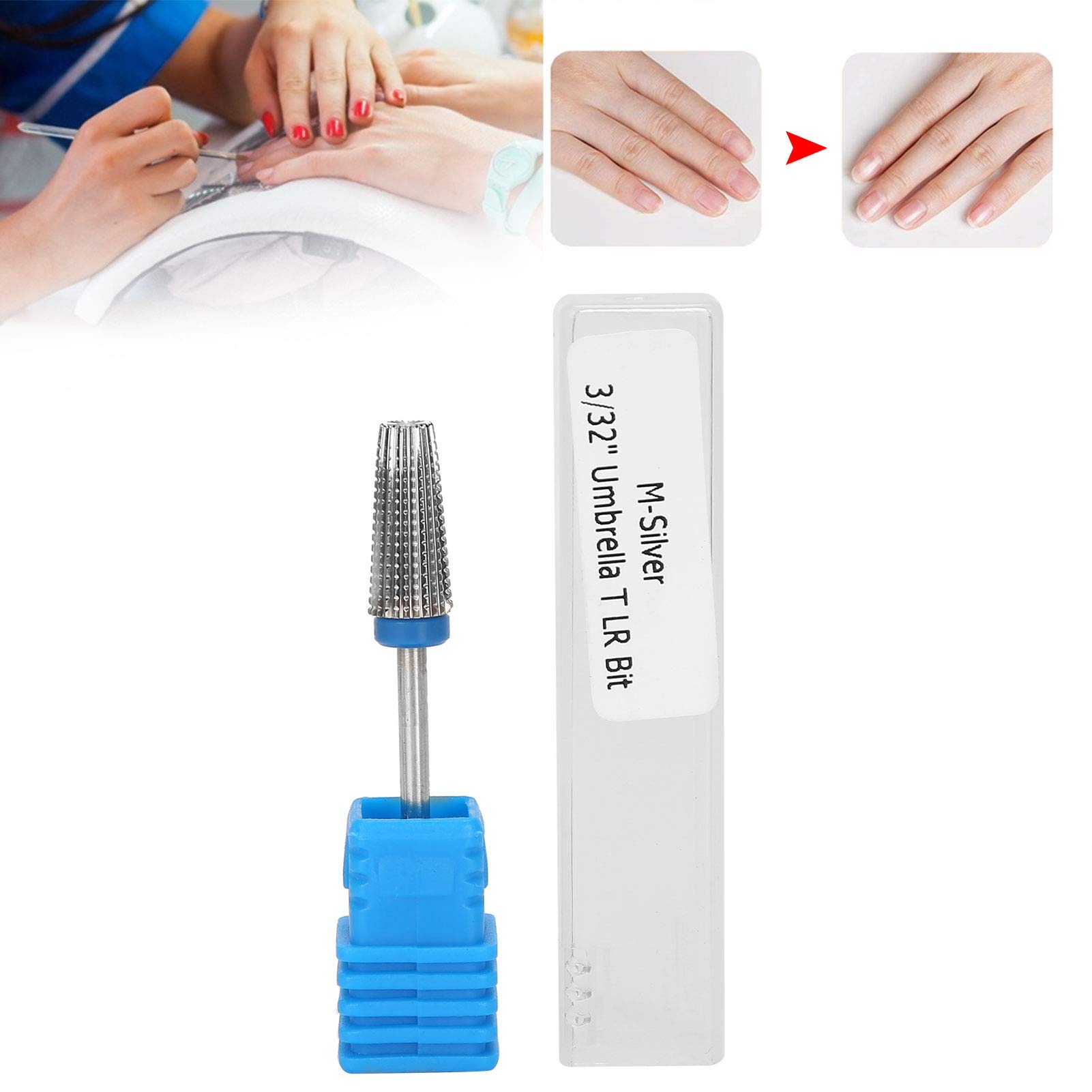 Tungsten Steel Nail Drill Bits Set - Professional Nail Polishing, Grinding & Sanding Heads for Manicure & Pedicure | Multifunctional Nail Gel Remover & Peeling Tool (Medium Grit) - Perfect for Salon, Home Use & DIY Nail Care