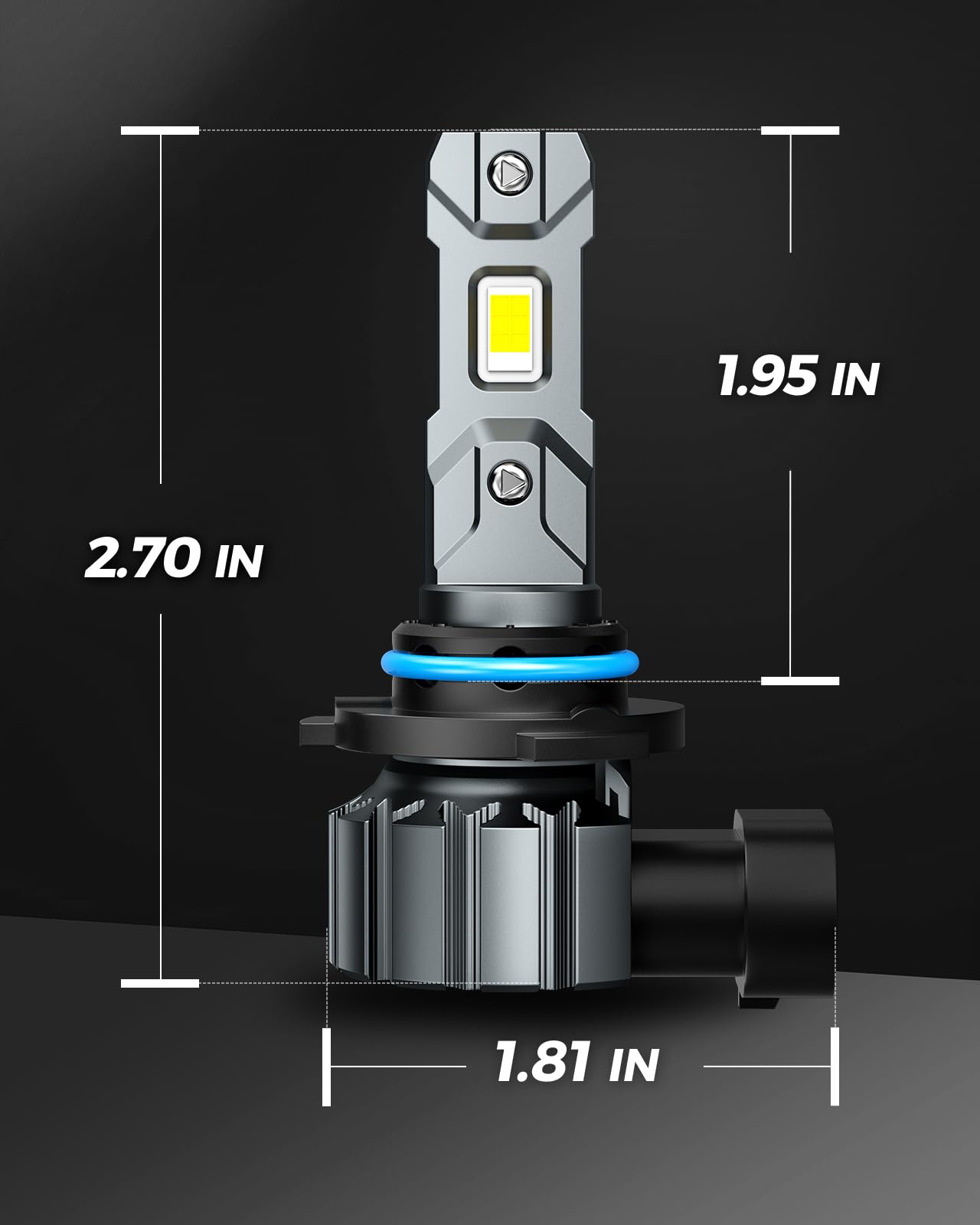 Marsauto M1S 2024 9005/HB3 9006/HB4 LED Bulbs Combo - 48000LM Super Bright 6000K Cool White - IP68 Waterproof - Plug and Play Installation in 3 Minutes - Pack of 4 - Perfect for Fog Lights, Headlights, and Off-Road Driving