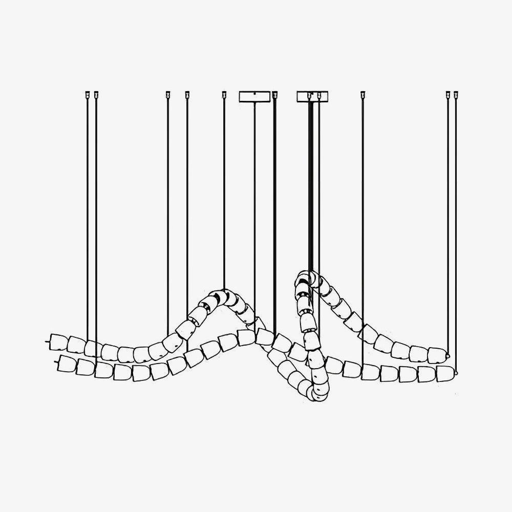 Gabriel Crystal Chandelier - Elegant Modern Ceiling Light Fixture for Dining Room, Living Room & Bedroom | Perfect for Home Decor & Wedding Venues