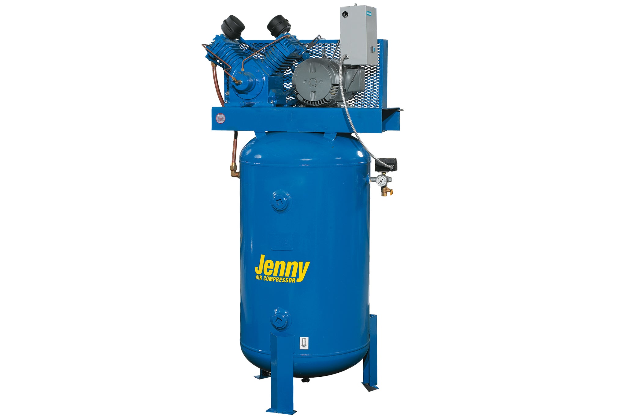 Jenny W5B 60 5HP 60 Gallon Two Stage Air Compressor - Heavy Duty Industrial Air Compressor for Woodworking, Auto Repair & Construction Worksites