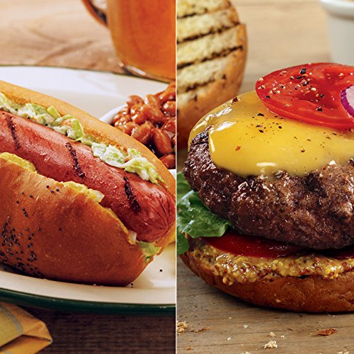 Premium Steakburger & All-Beef Hot Dog Combo - 8 Kansas City Steakburgers + 16 Jumbo Hot Dogs | Perfect for BBQs, Tailgating & Family Cookouts