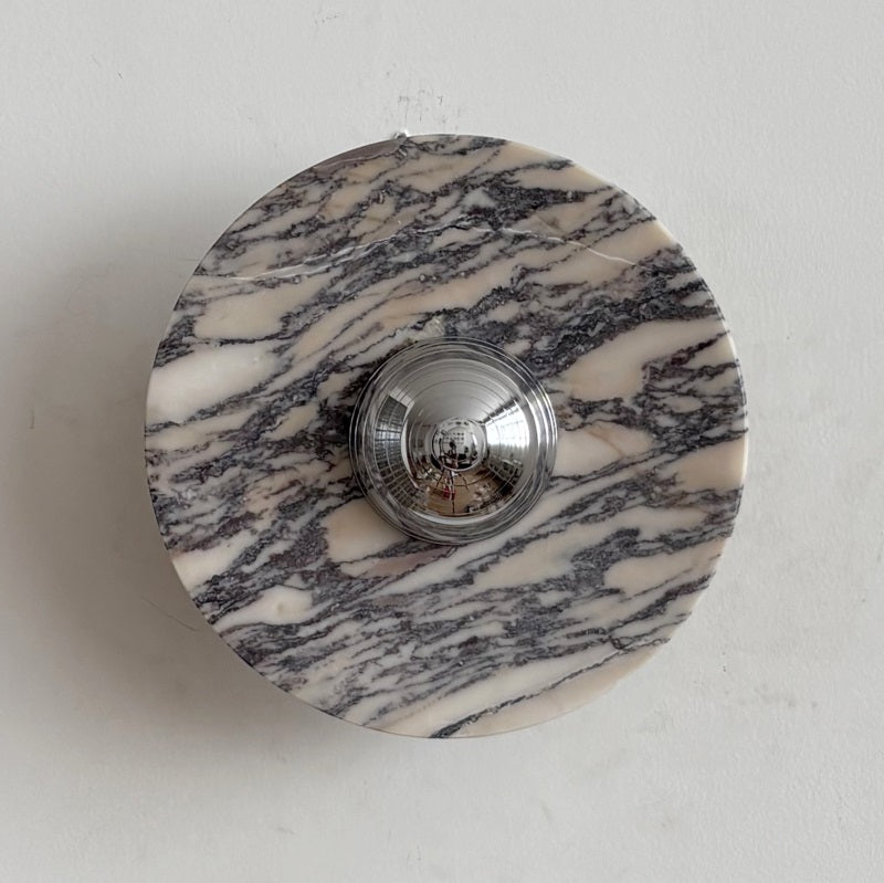 Calacatta Marble Wall Sconce Light - Modern Gold Finish Bathroom Vanity Lighting for Bedroom, Hallway & Living Room Decor