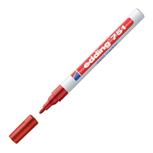 edding 751 Paint Marker Pen - Permanent Oil-Based Paint Pen for Metal, Glass, Plastic & Wood - Ideal for DIY Crafts, Signage & Industrial Marking