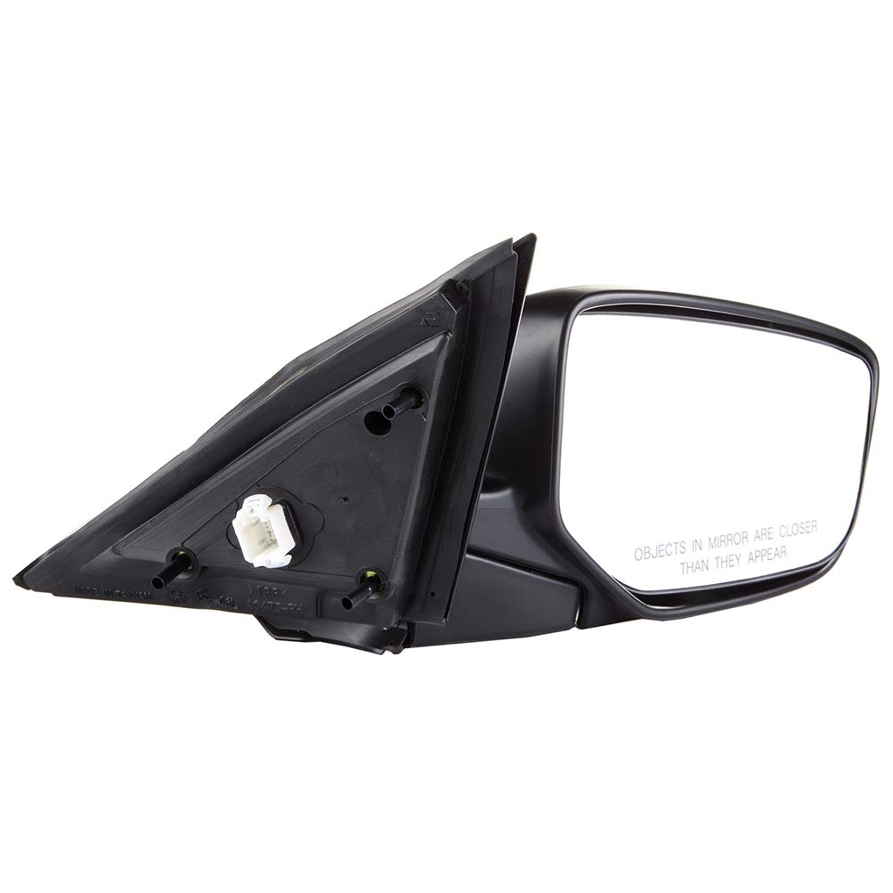 OCPTY Black Right Side Mirror Replacement for 2008-2012 Honda Accord - Manual Fold, Non-Heated Smooth Glass Mirror (Perfect for City Driving & Parking Safety)